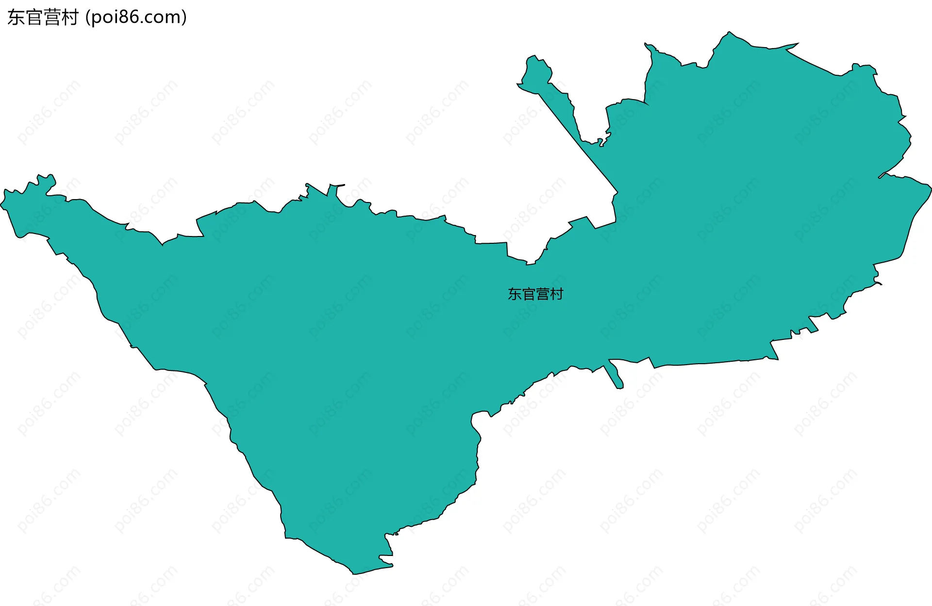 东官营村边界地图