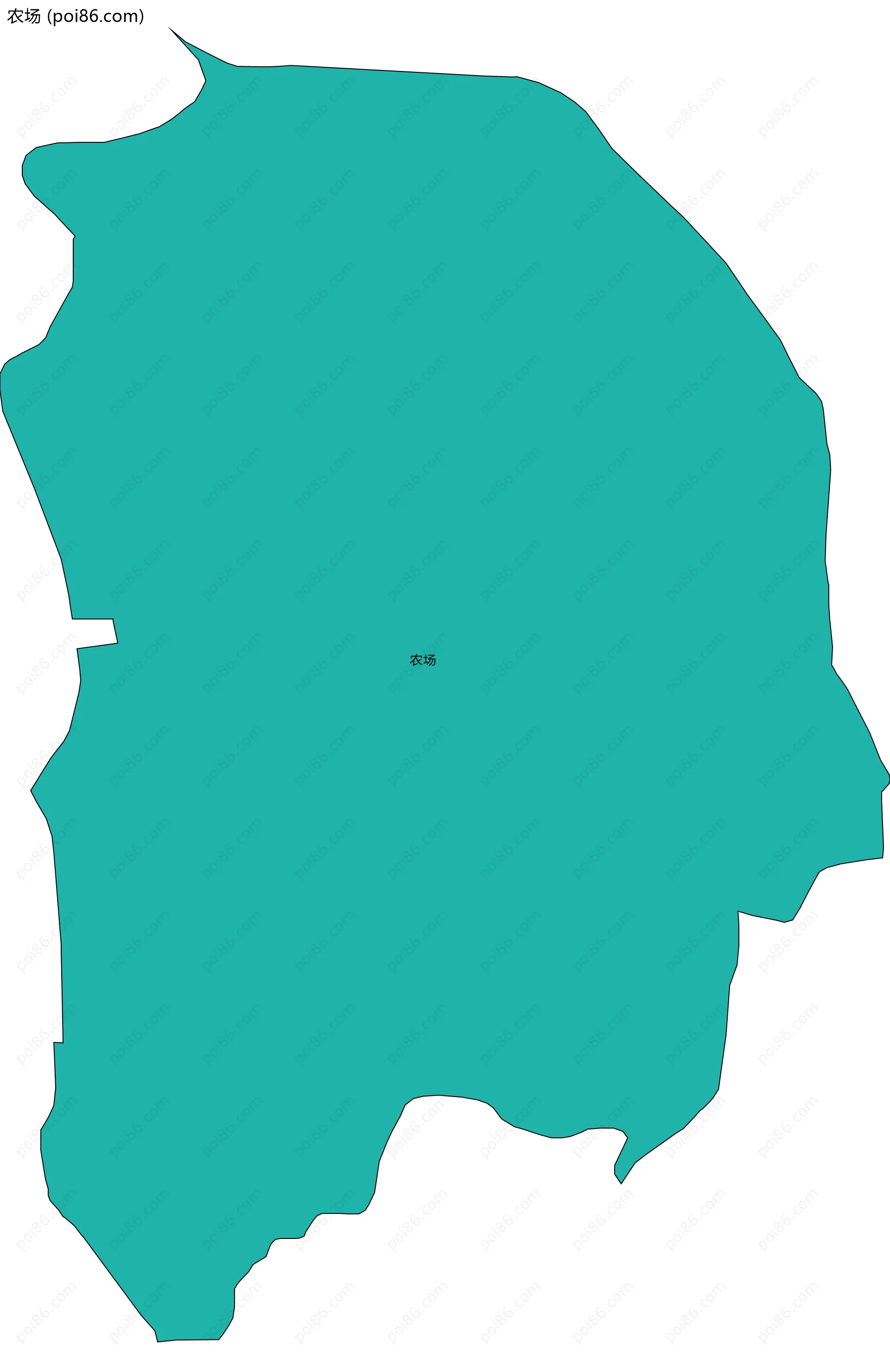 农场边界地图