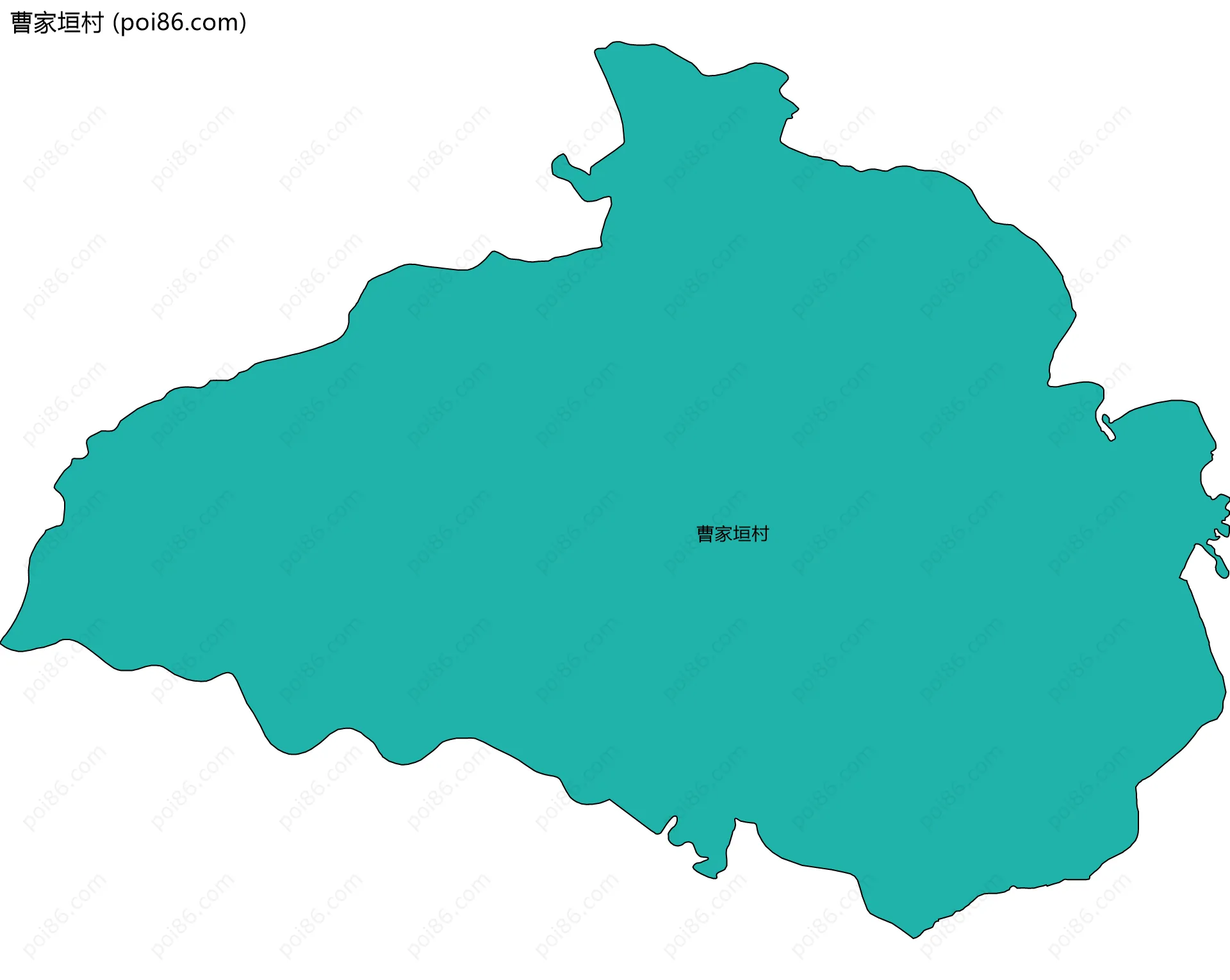 曹家垣村边界地图