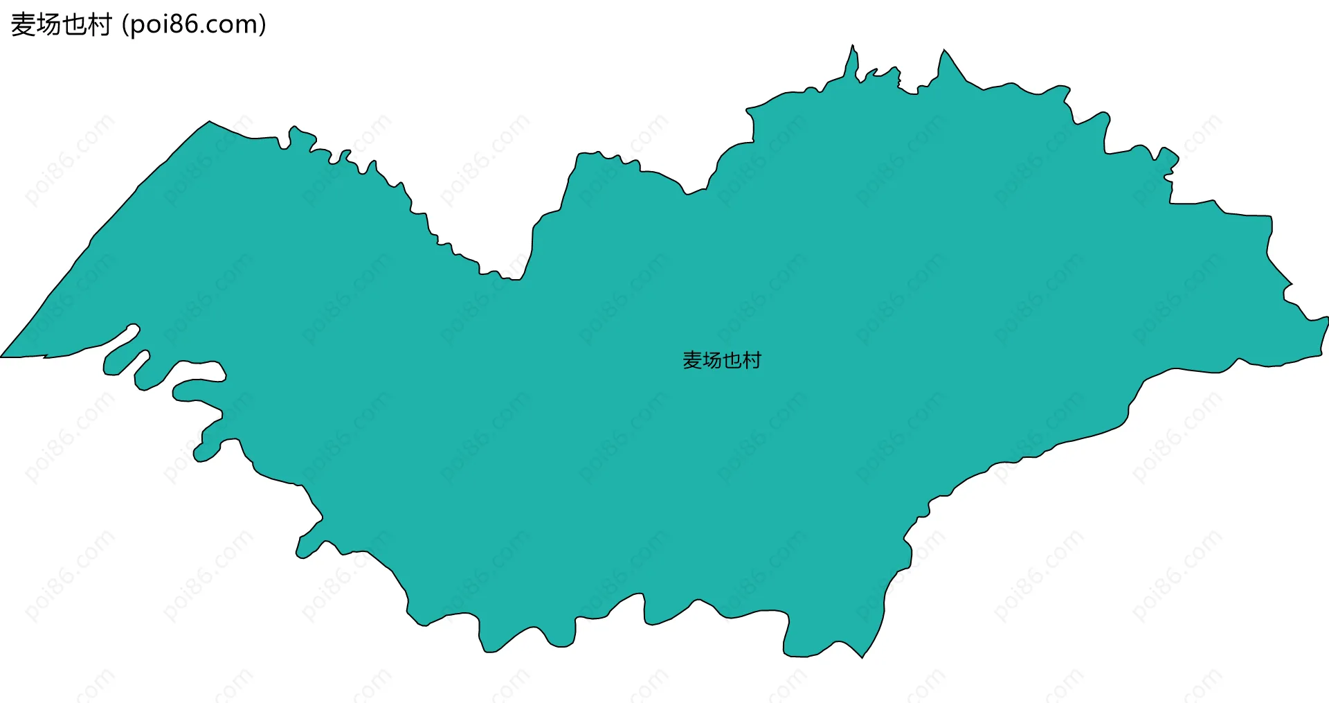 麦场也村边界地图