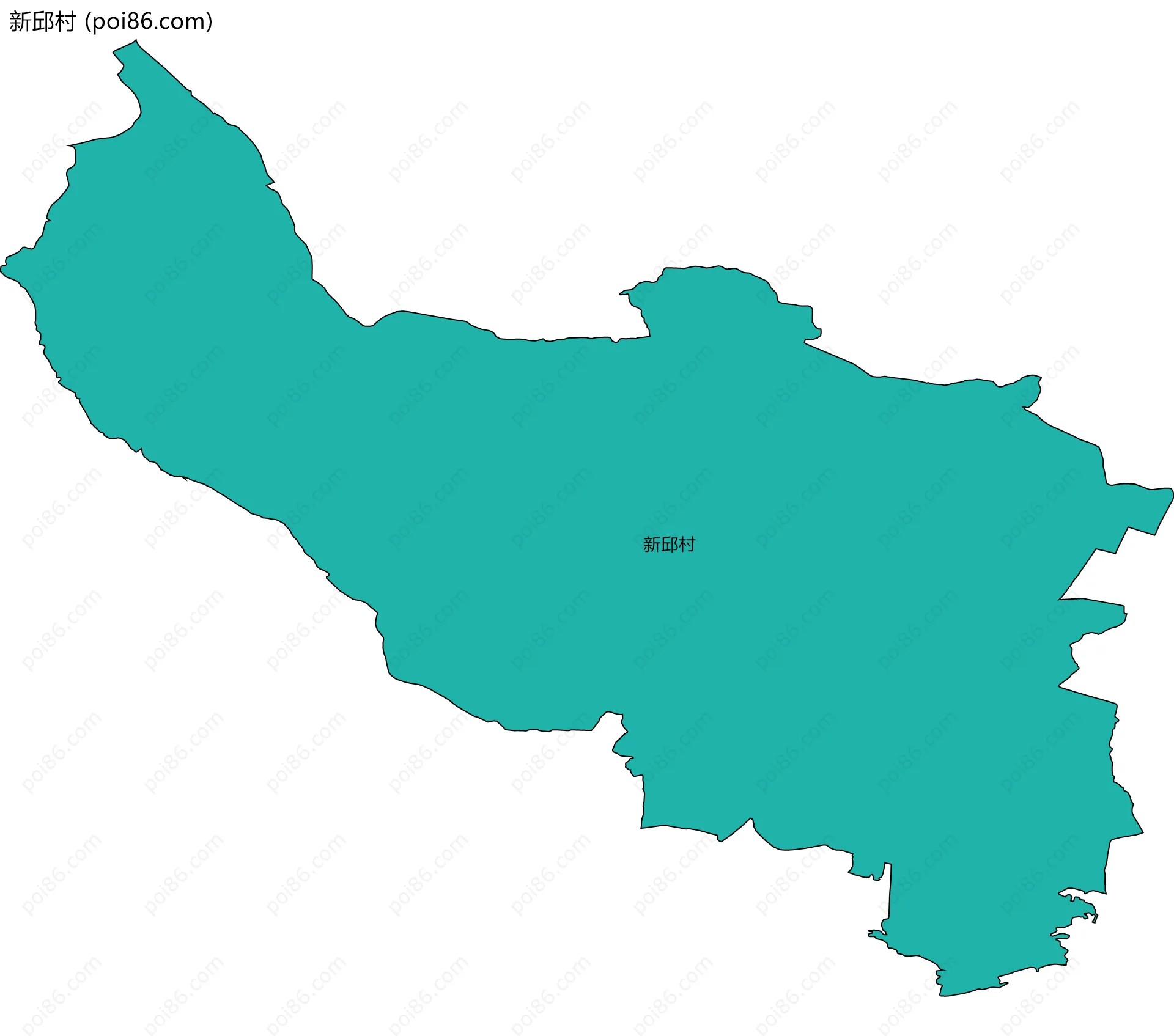 新邱村边界地图