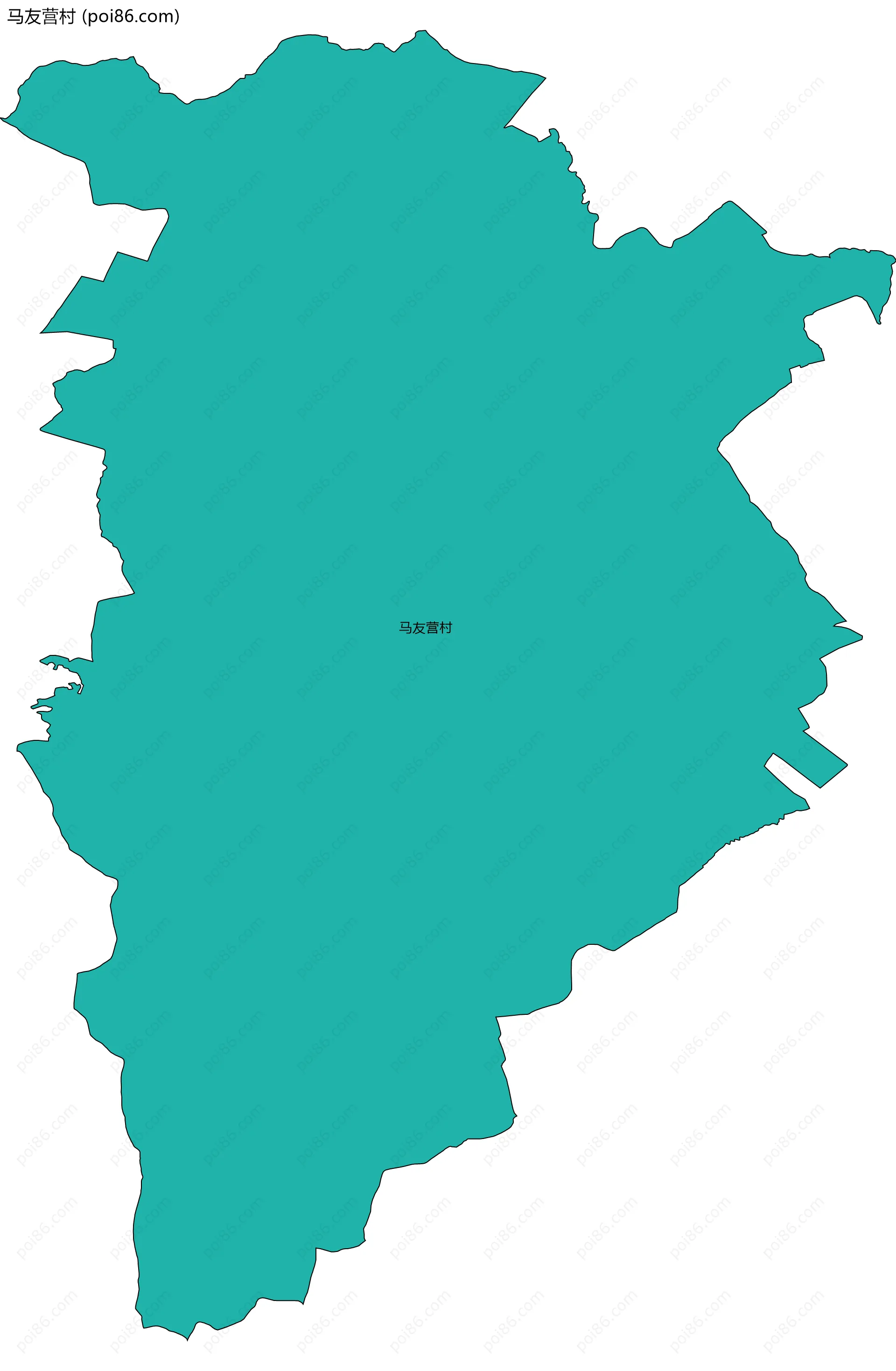 马友营村边界地图