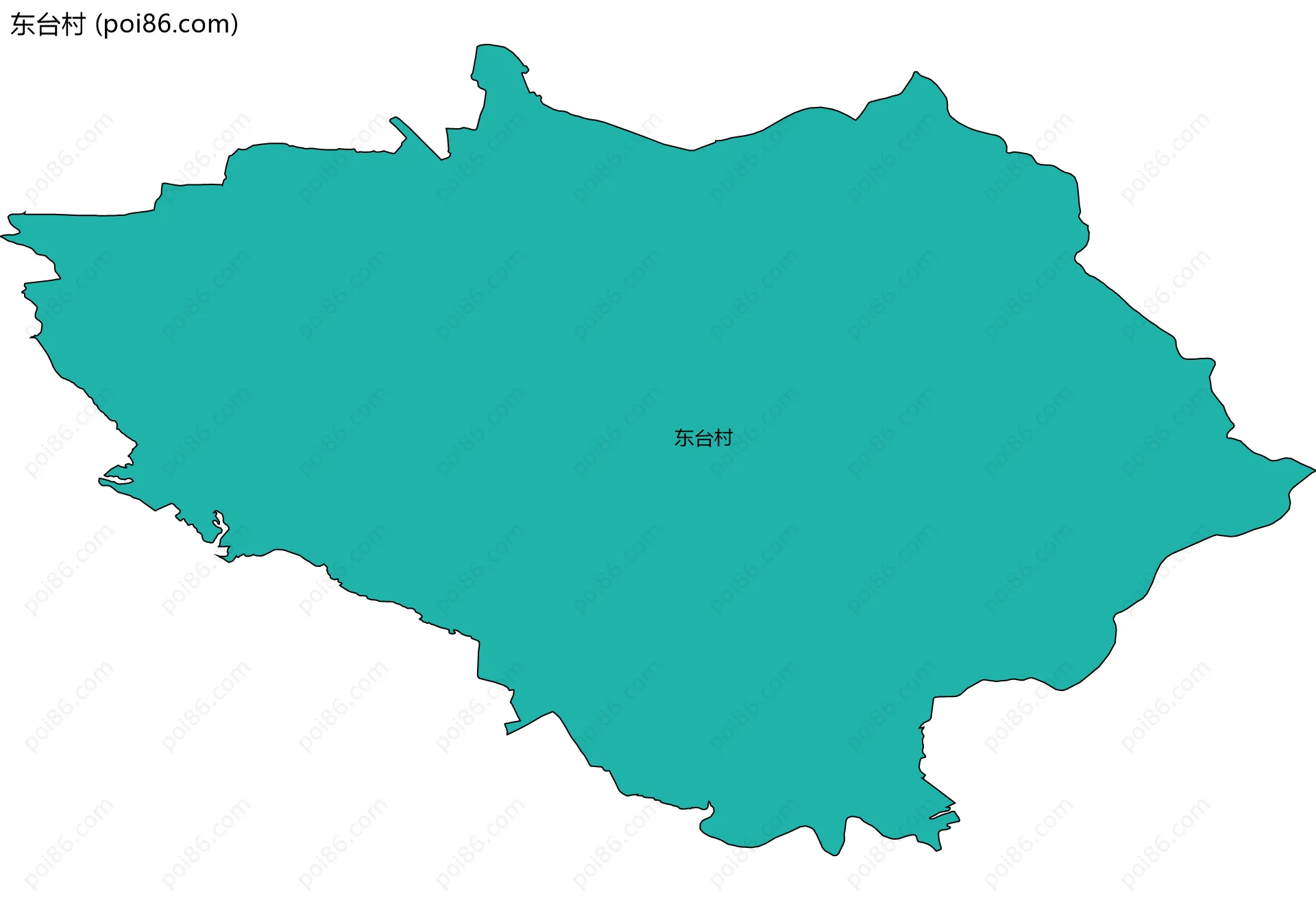 东台村边界地图