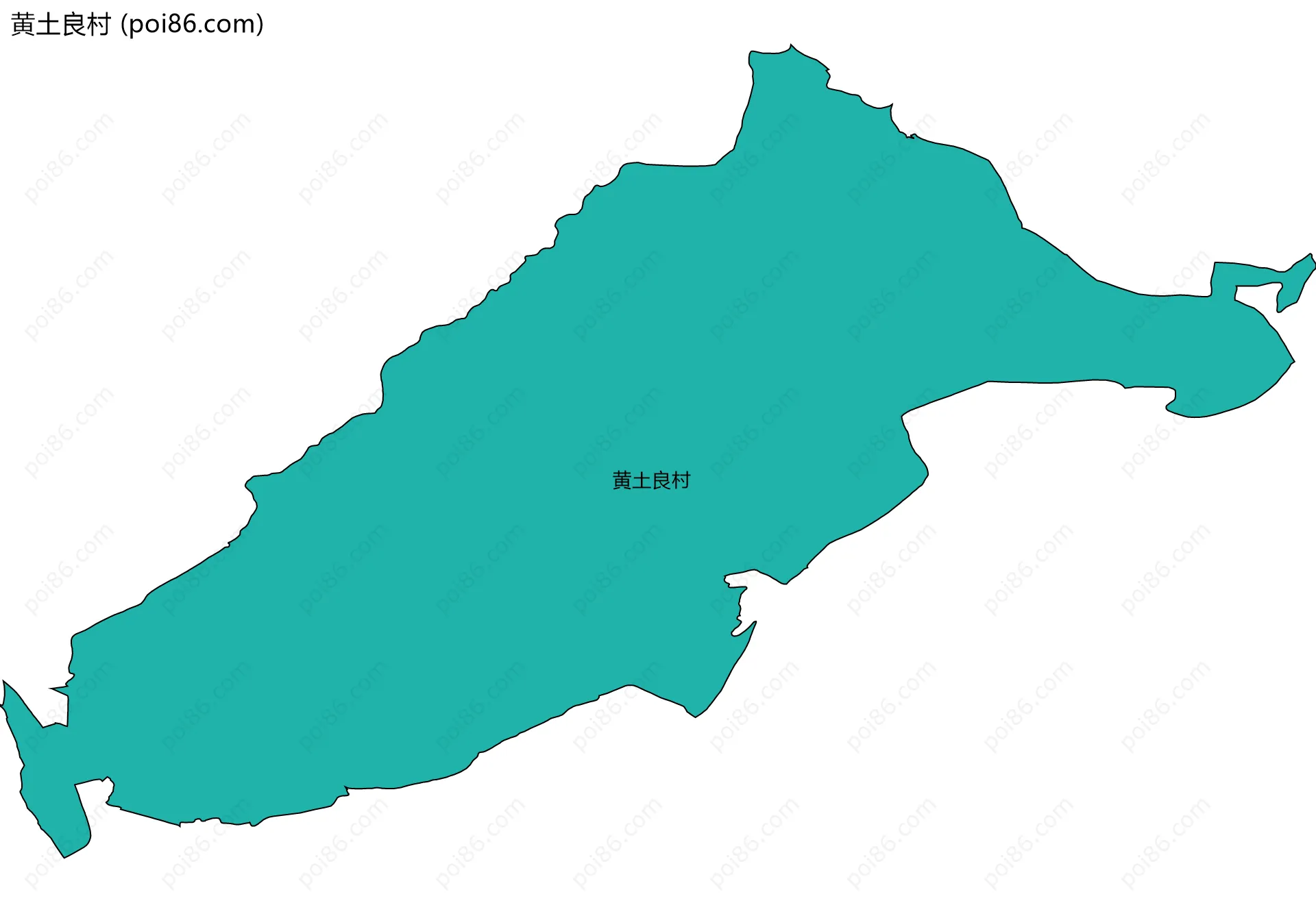 黄土良村边界地图