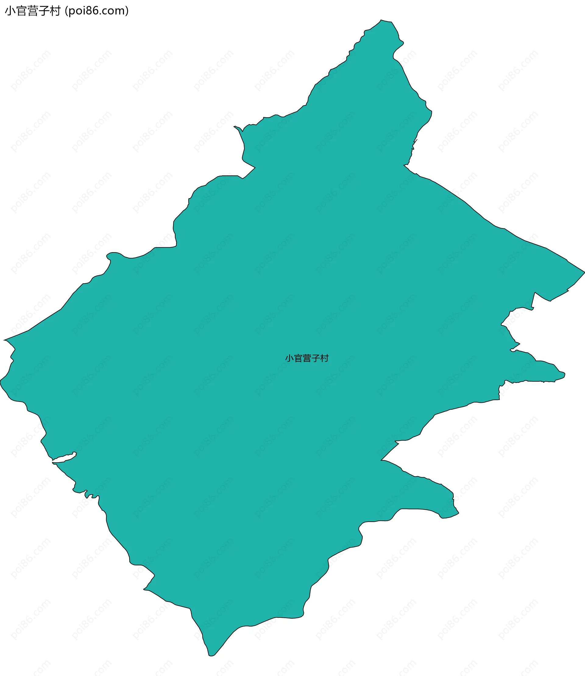 小官营子村边界地图