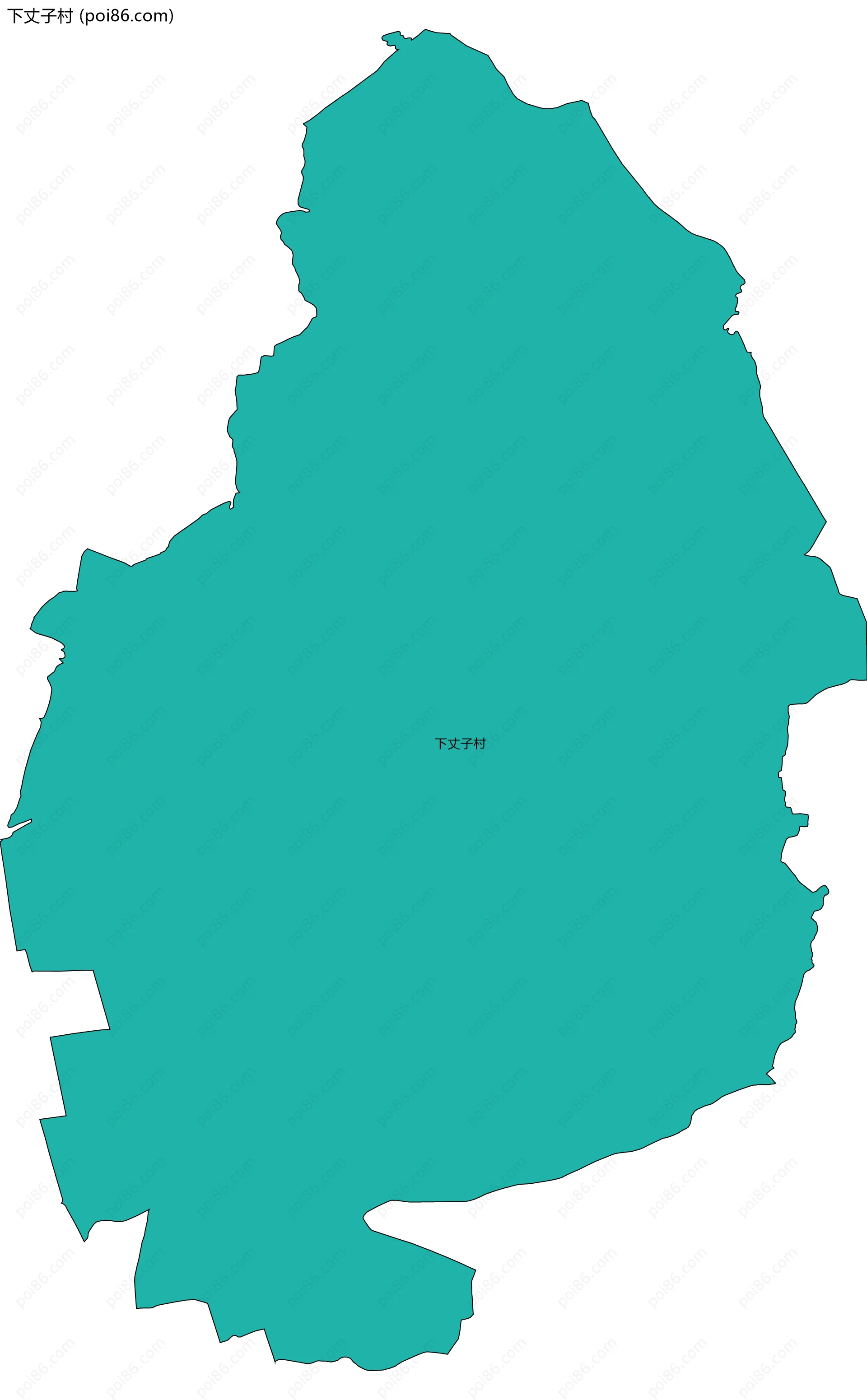 下丈子村边界地图
