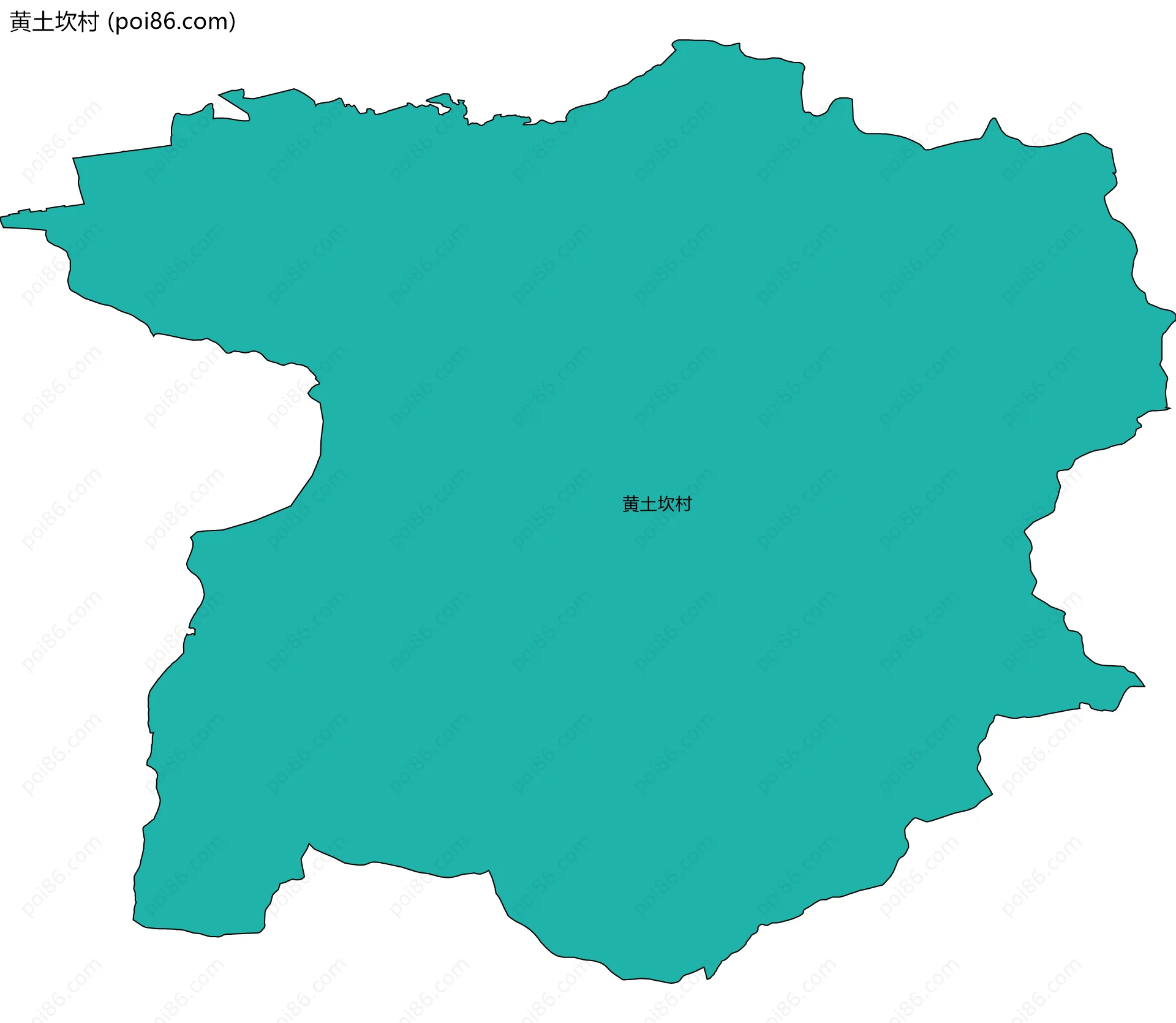 黄土坎村边界地图