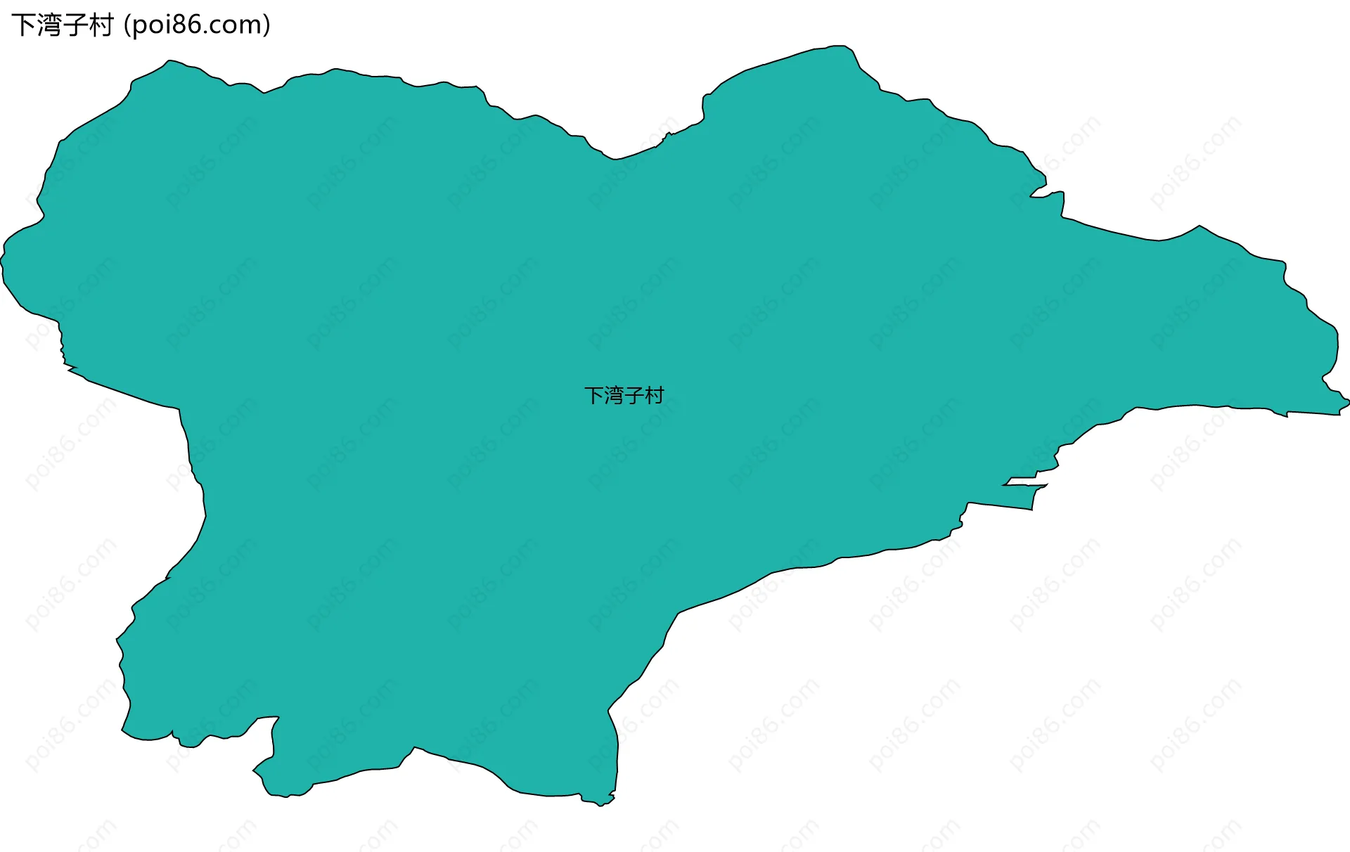 下湾子村边界地图
