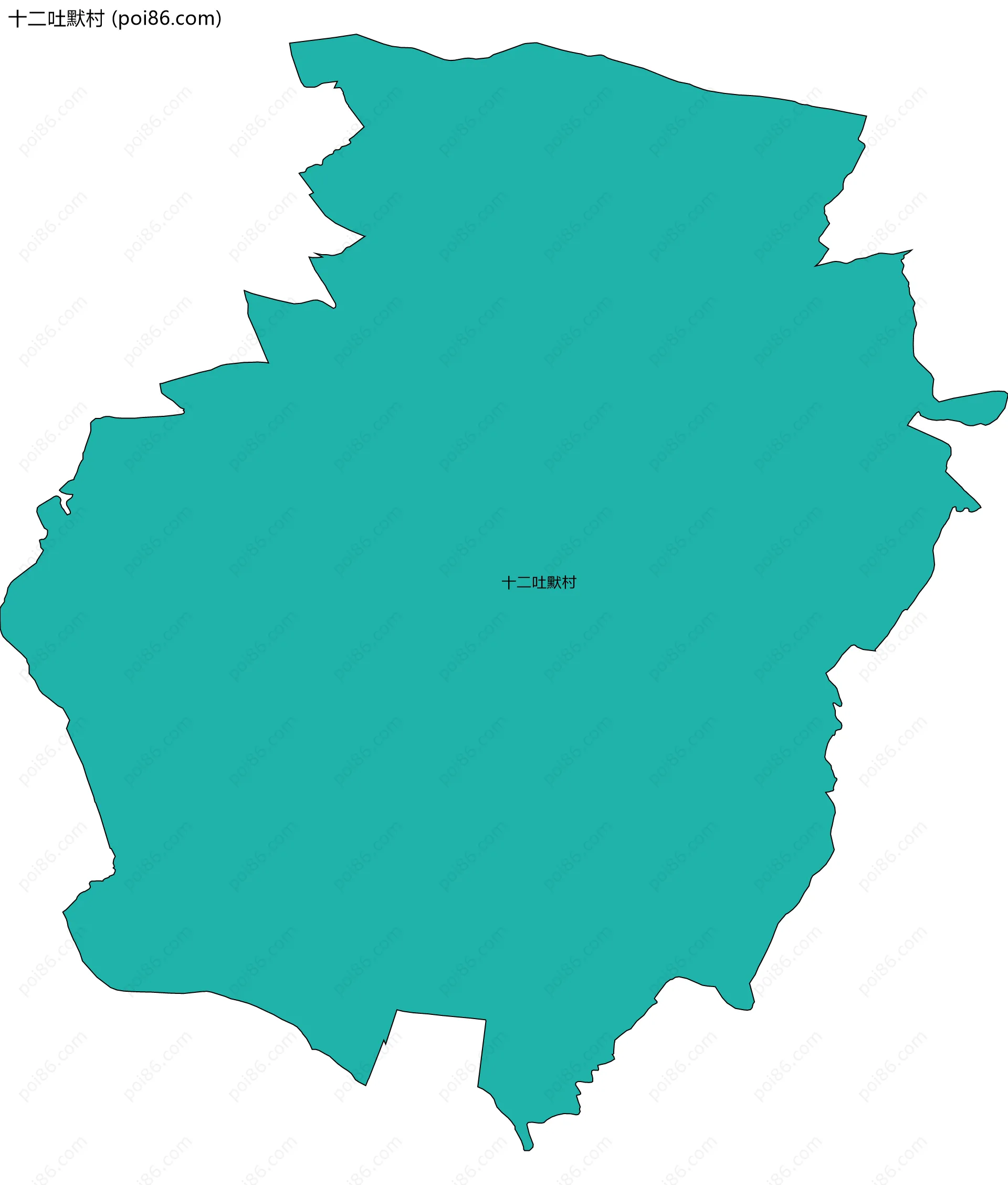 十二吐默村边界地图