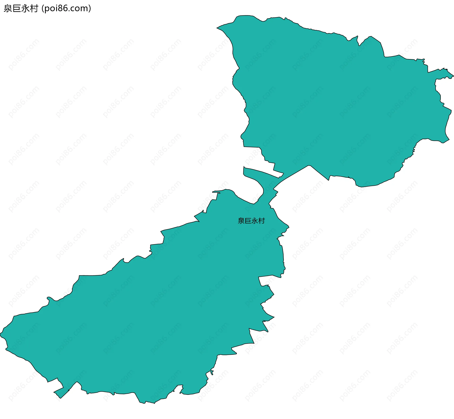 泉巨永村边界地图