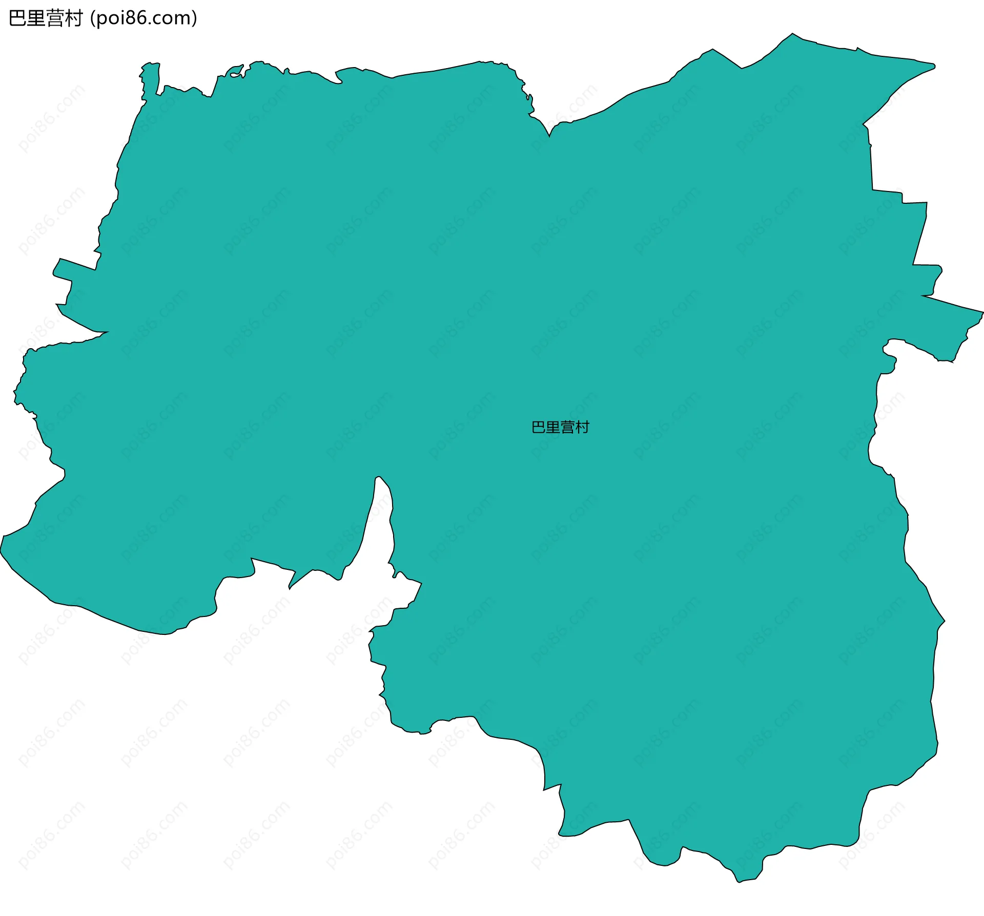 巴里营村边界地图