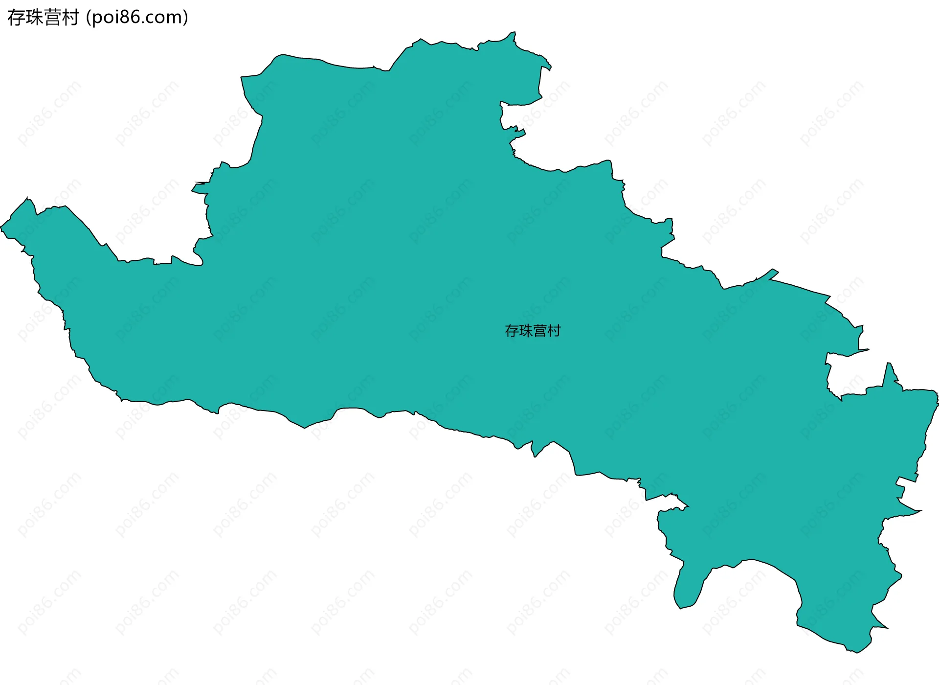 存珠营村边界地图