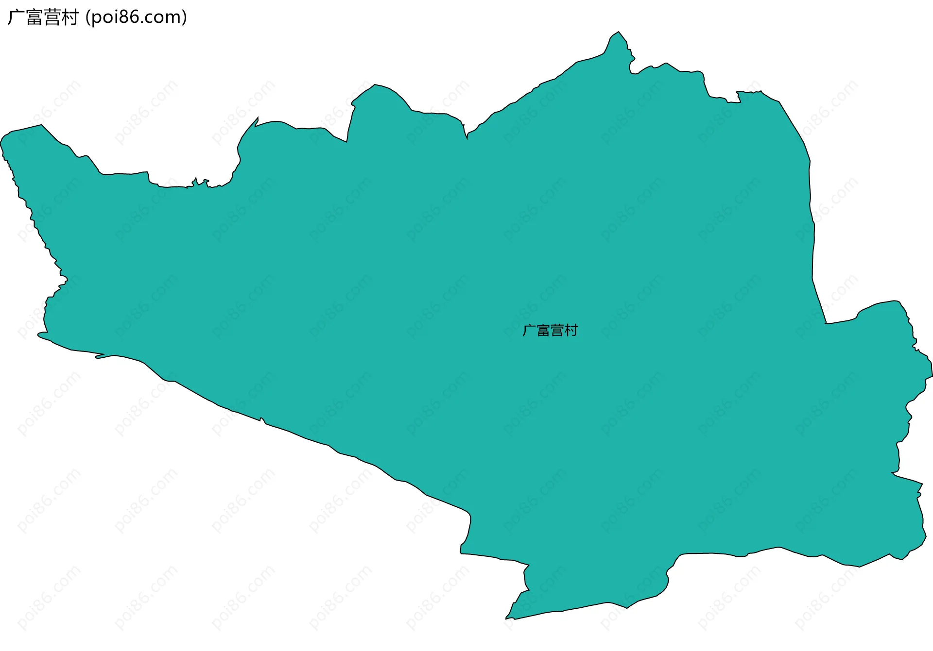 广富营村边界地图