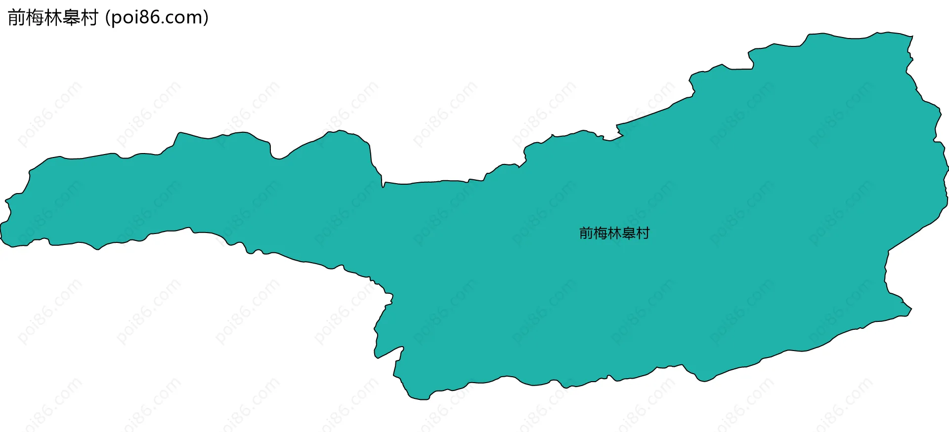 前梅林皋村边界地图