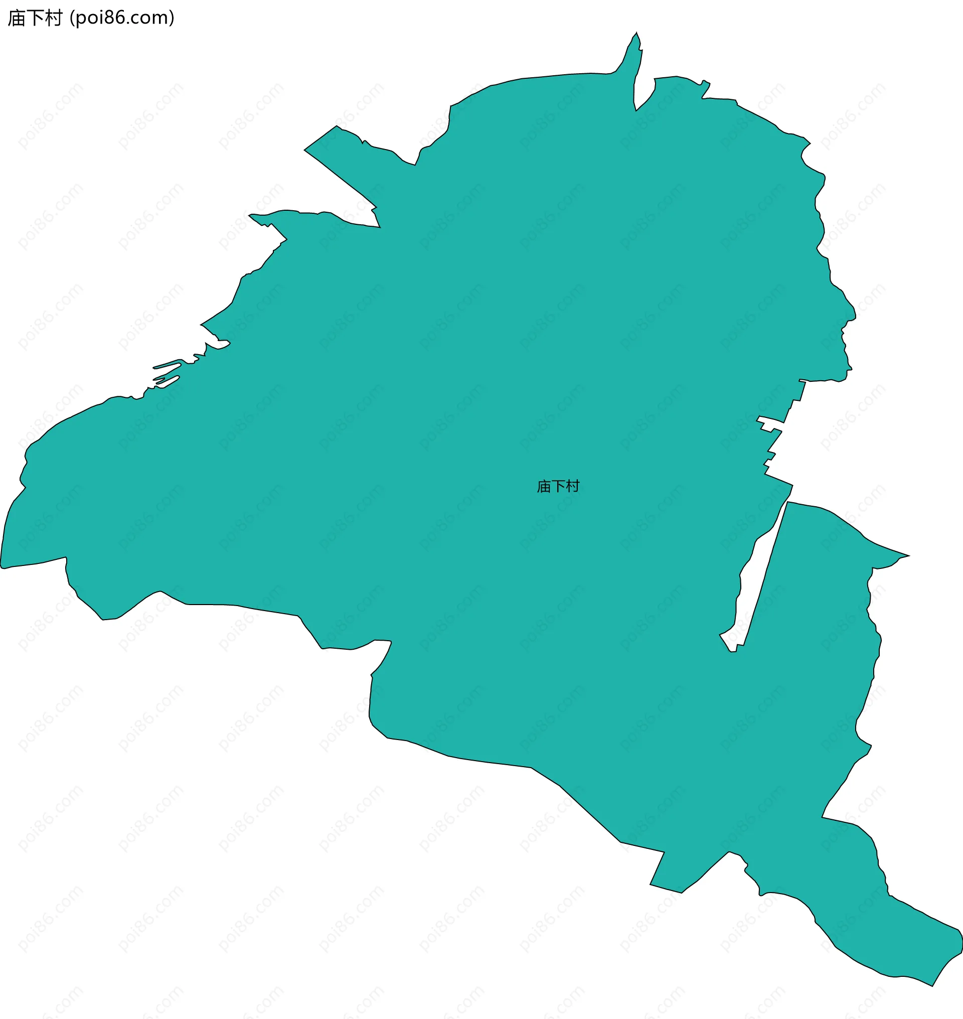 庙下村边界地图