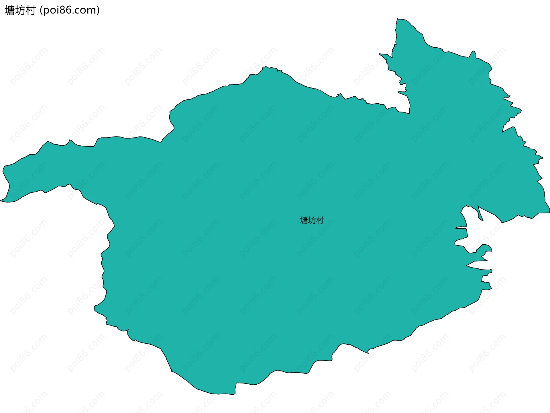 塘坊村边界地图