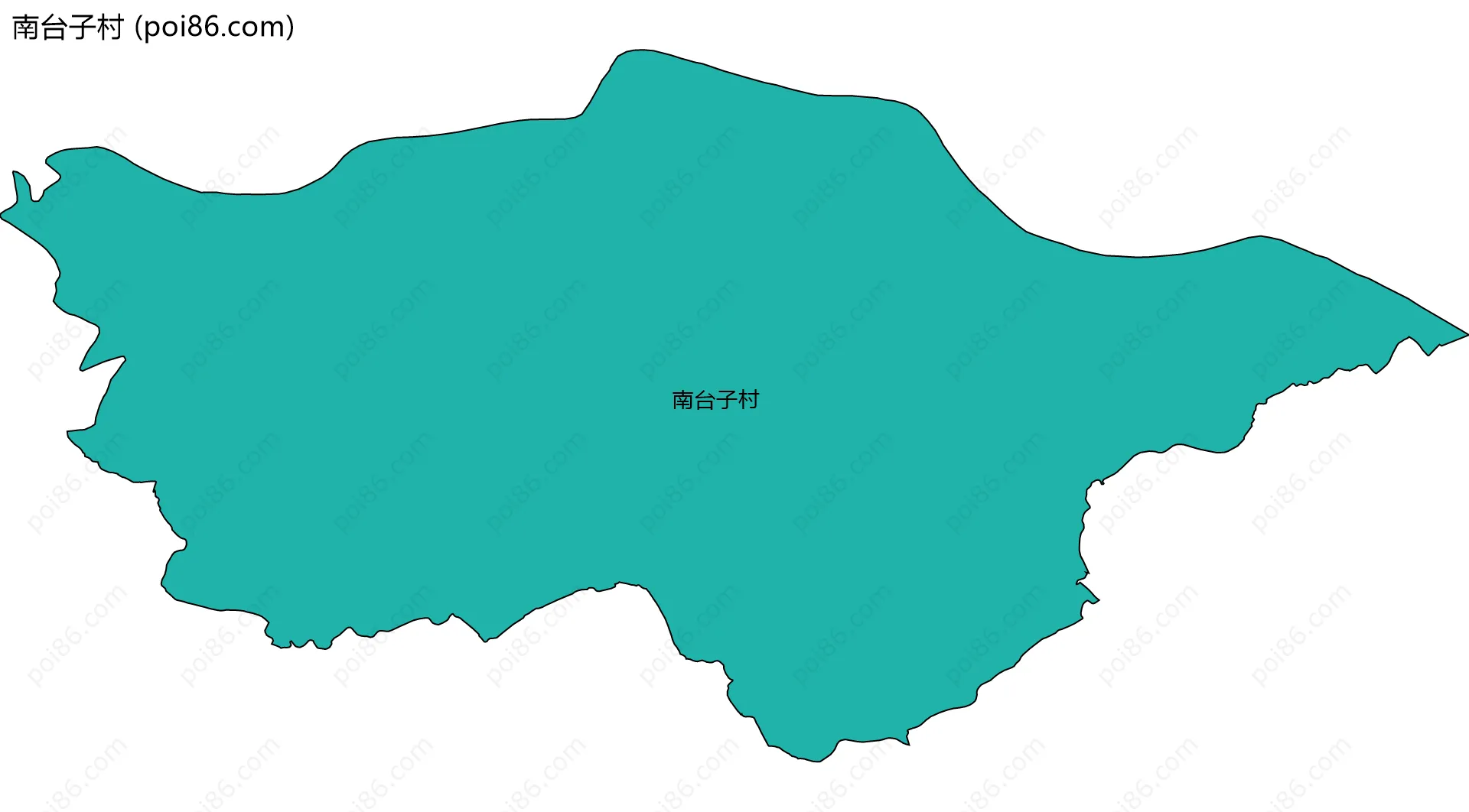 南台子村边界地图