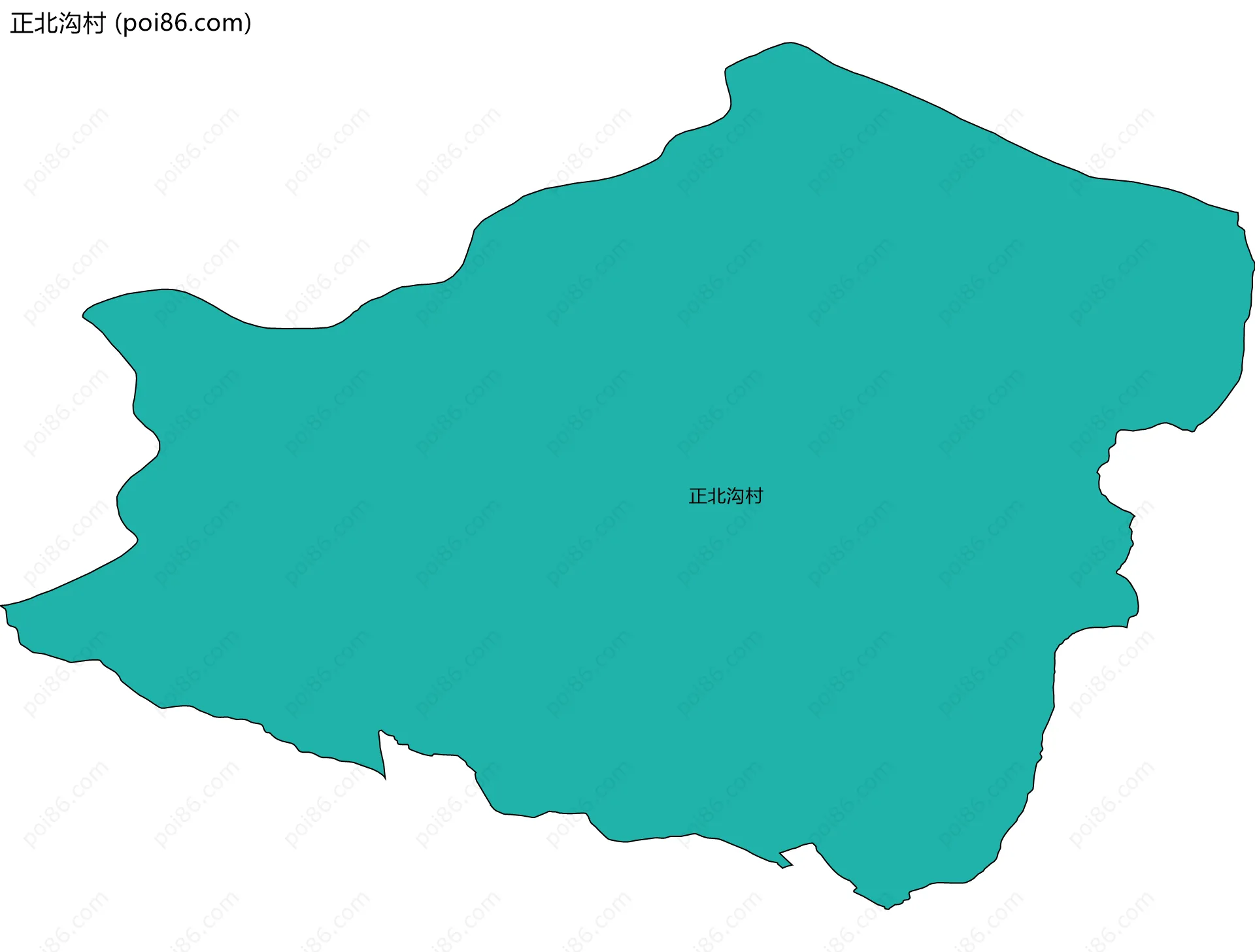 正北沟村边界地图