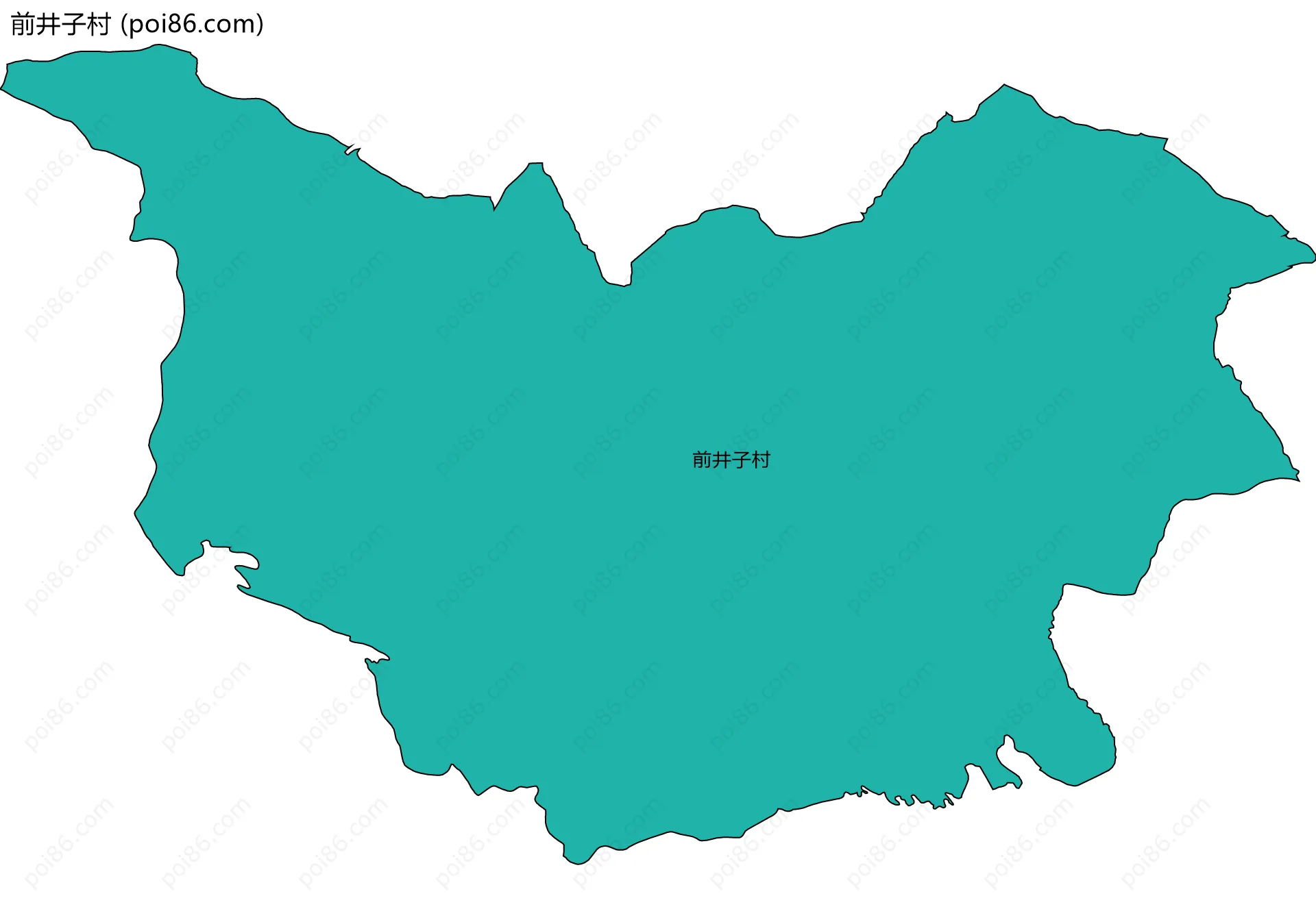 前井子村边界地图