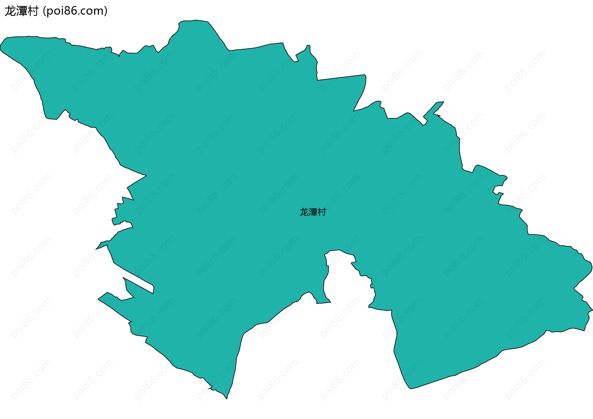 龙潭村边界地图