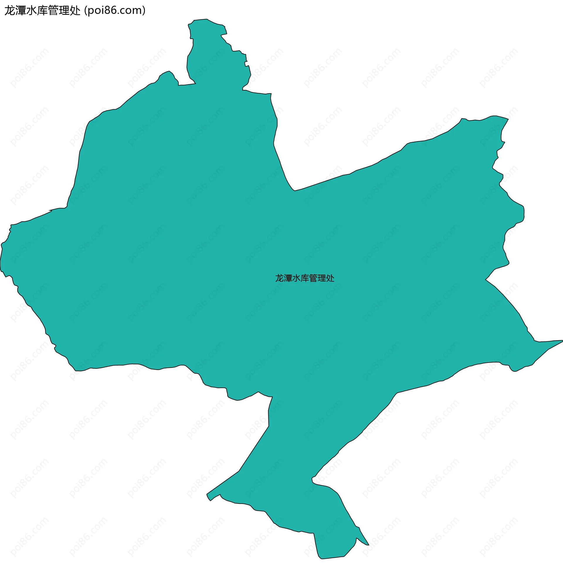 龙潭水库管理处边界地图