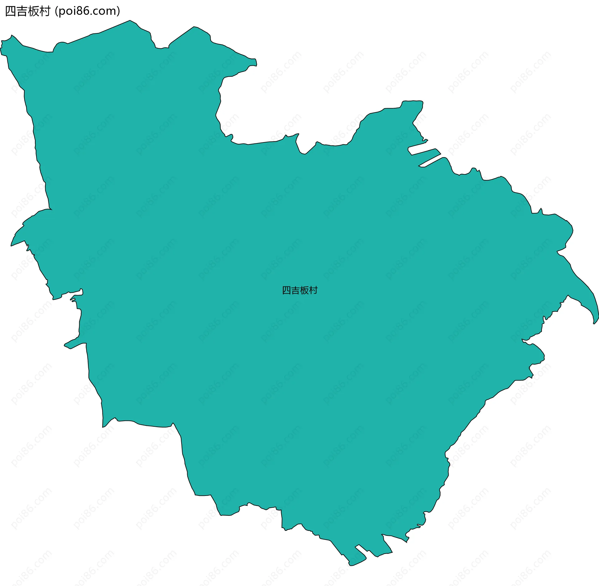 四吉板村边界地图