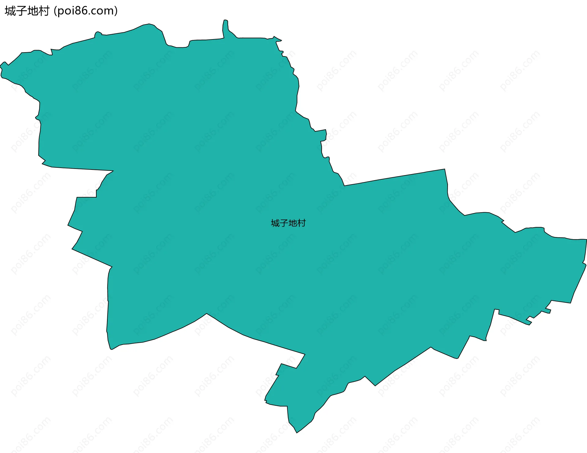 城子地村边界地图