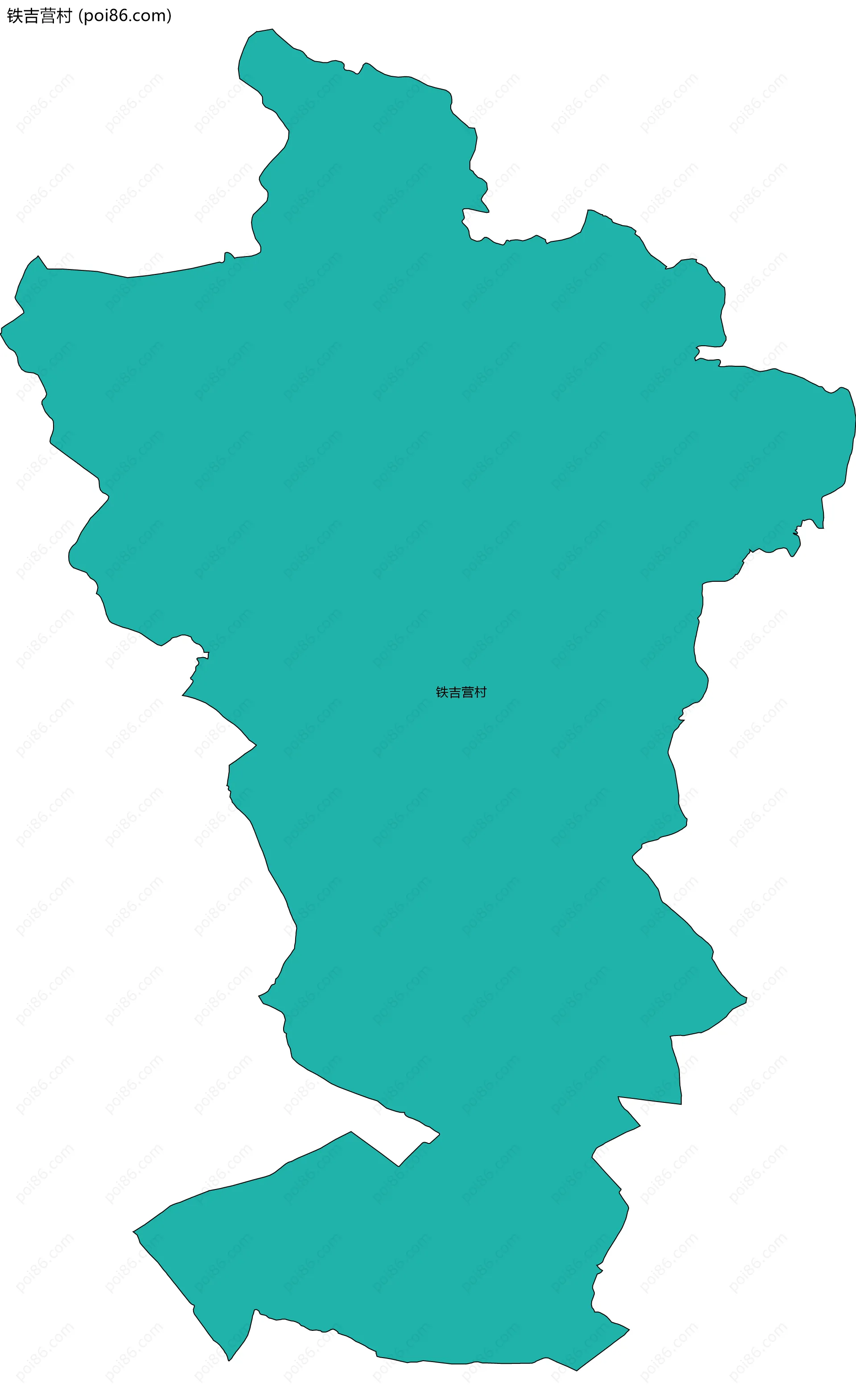 铁吉营村边界地图