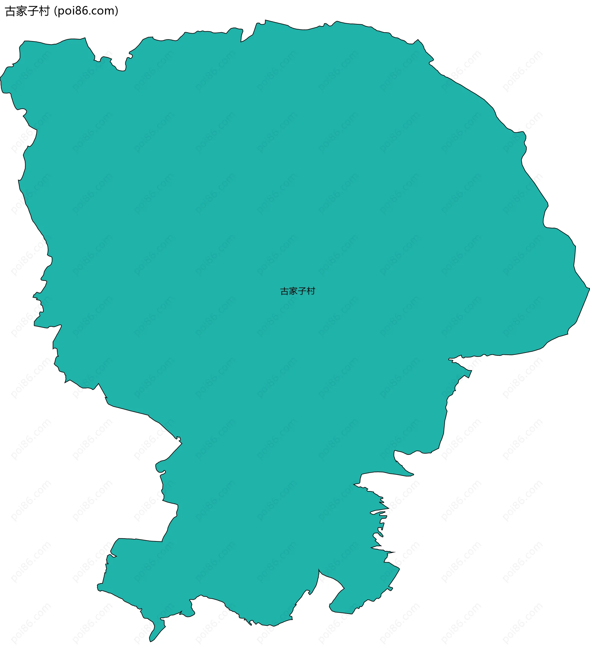 古家子村边界地图