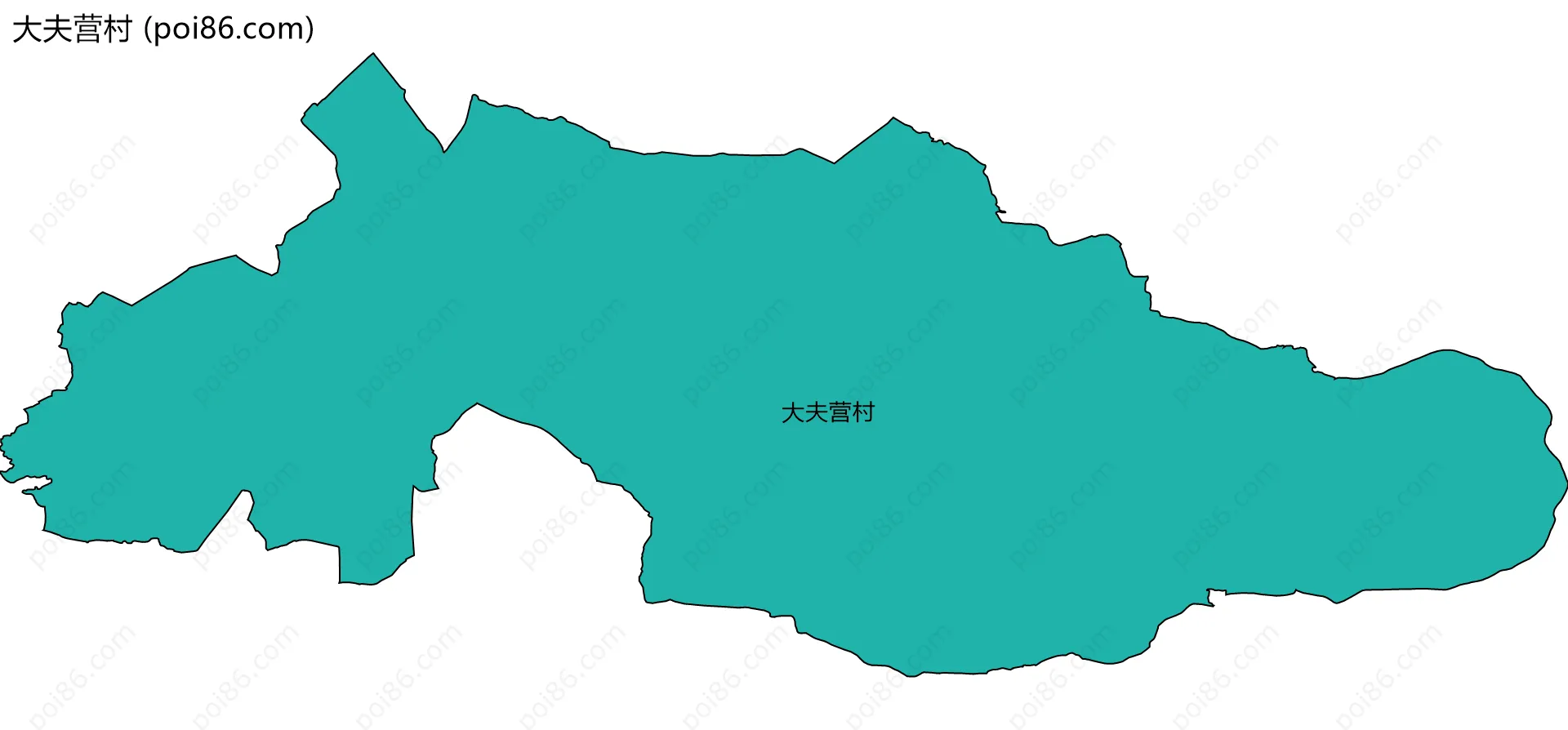 大夫营村边界地图