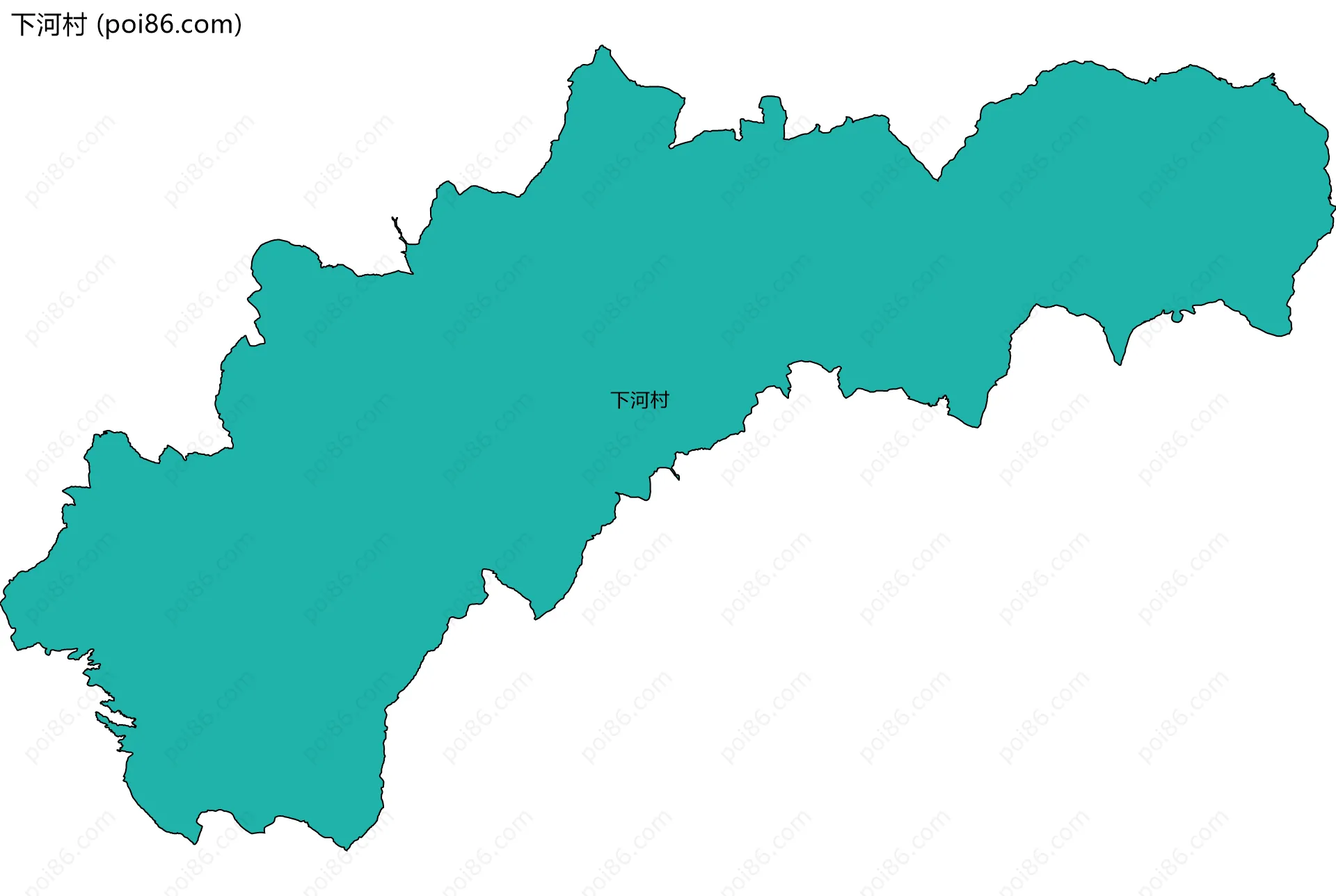 下河村边界地图
