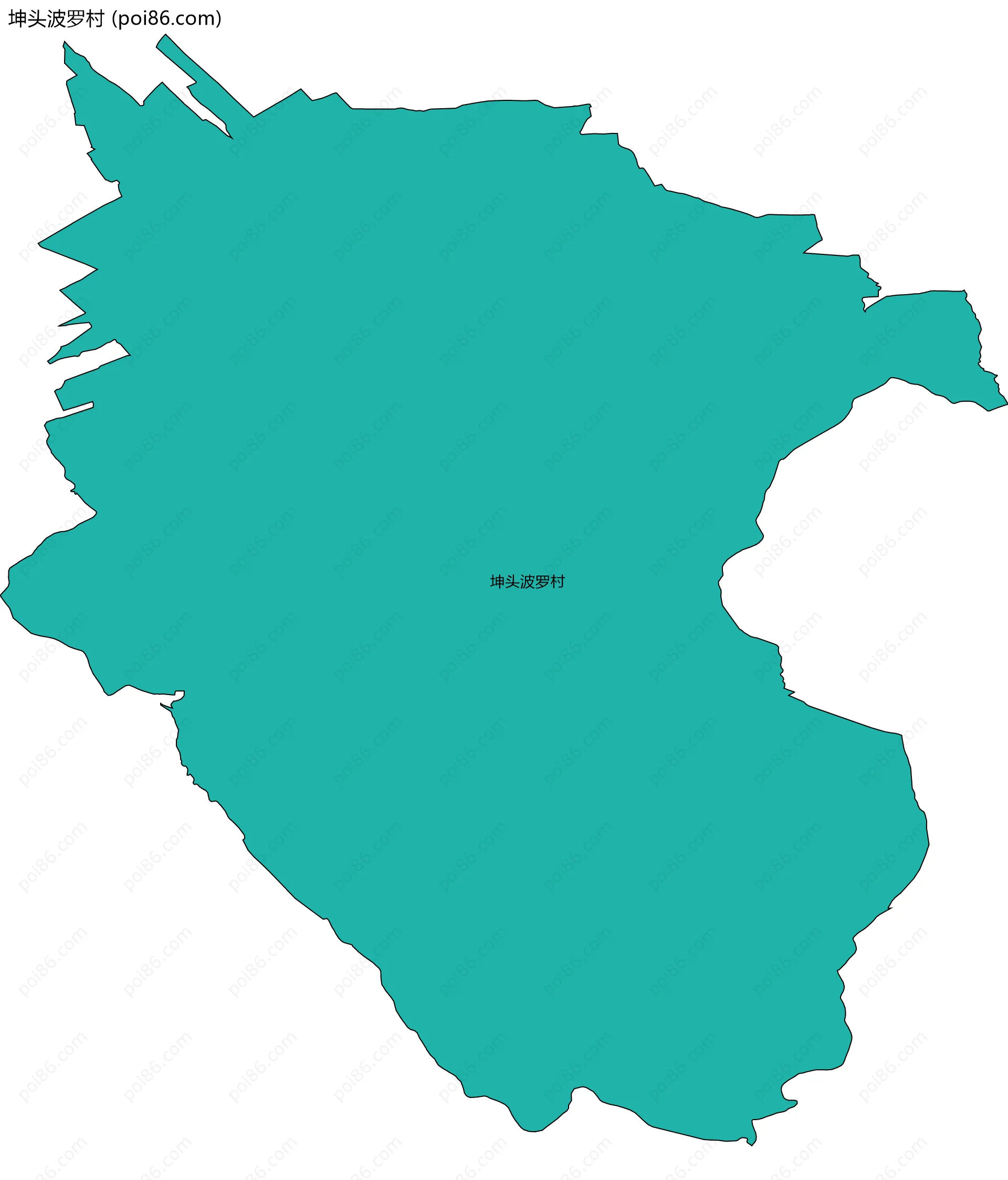 坤头波罗村边界地图