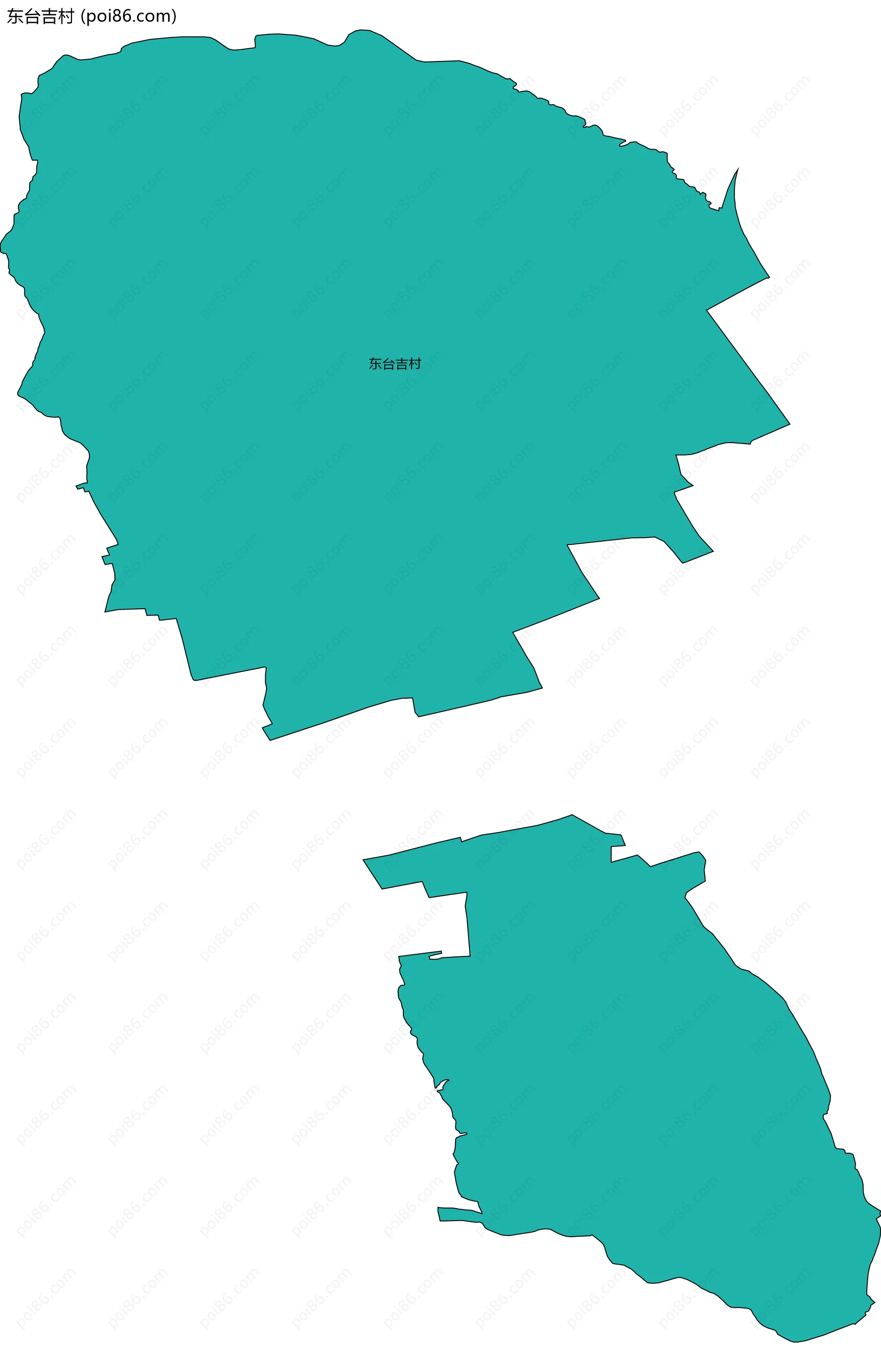 东台吉村边界地图