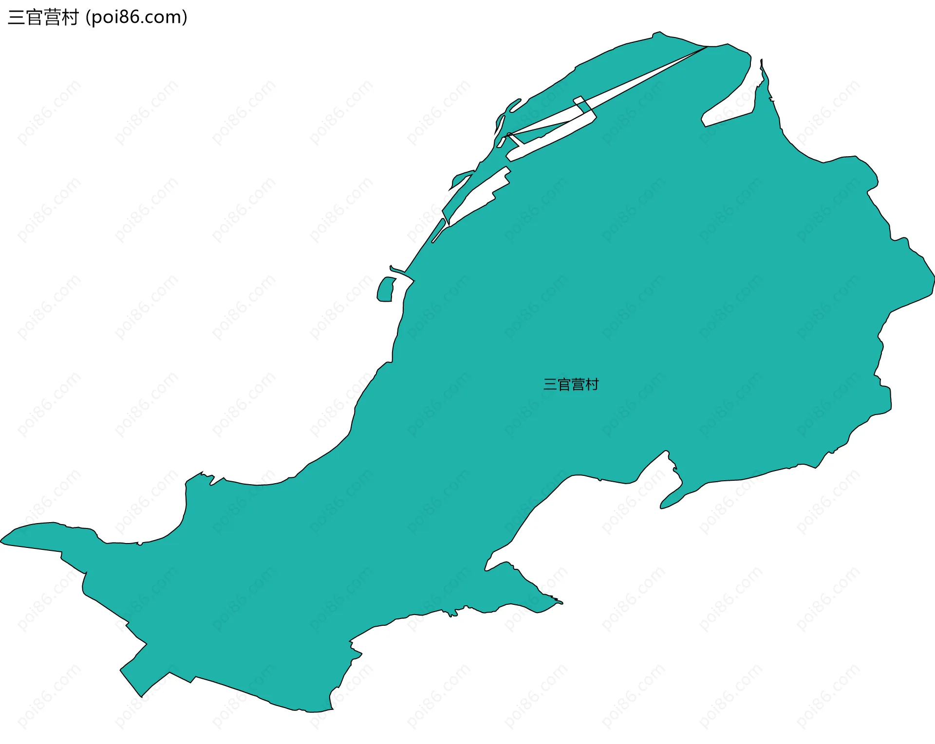 三官营村边界地图