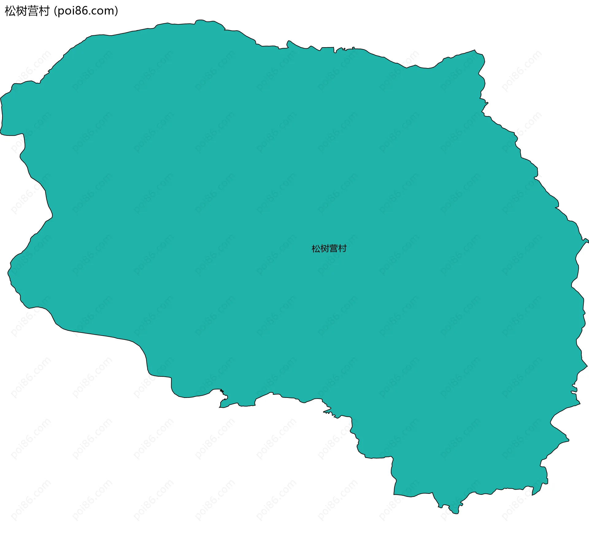 松树营村边界地图