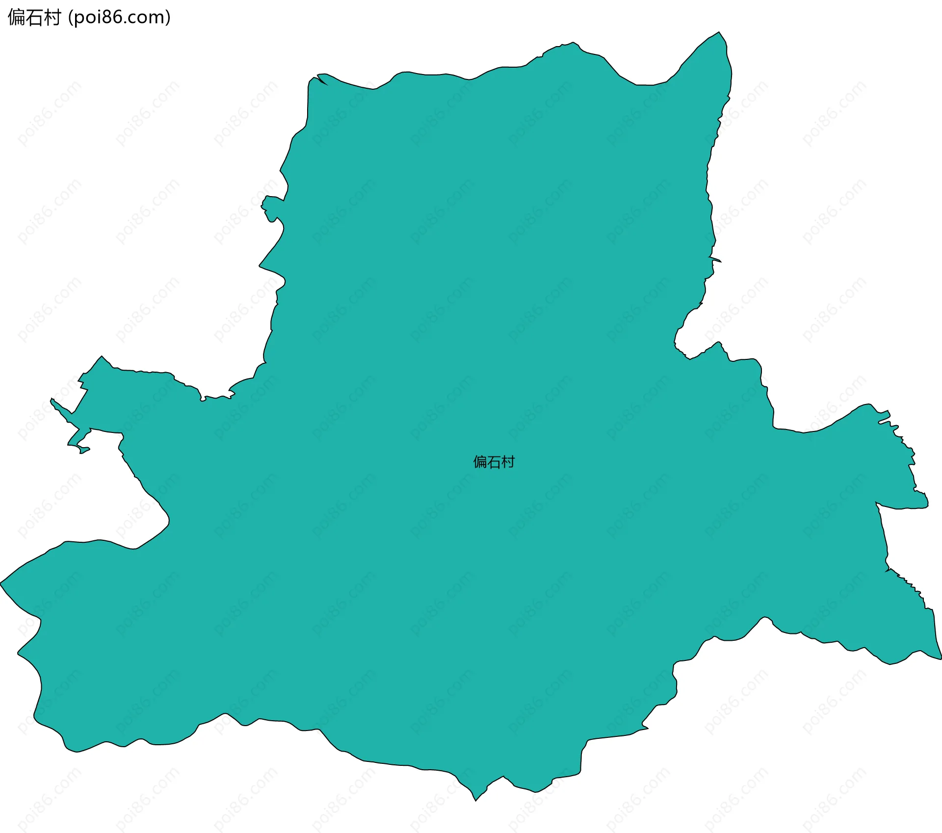 偏石村边界地图