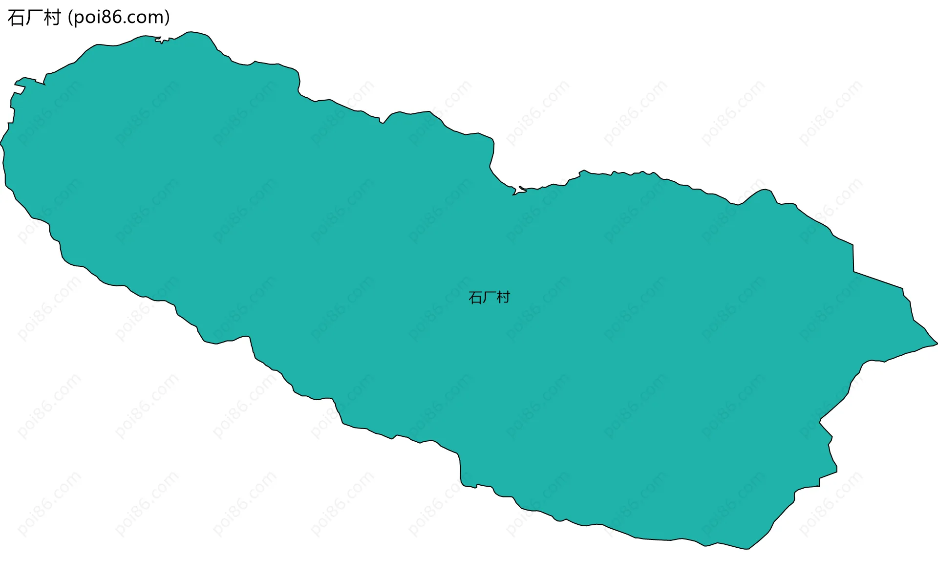 石厂村边界地图