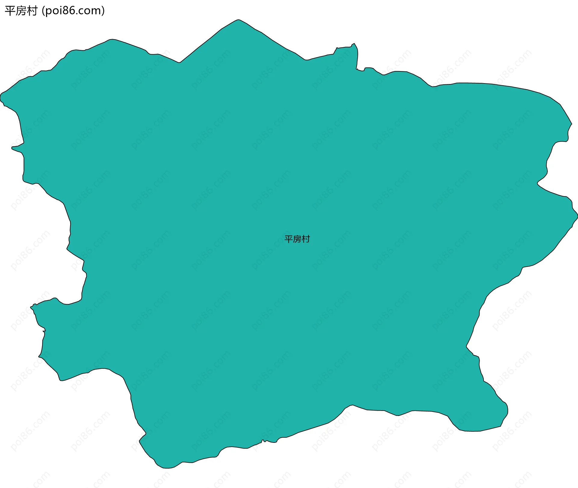 平房村边界地图