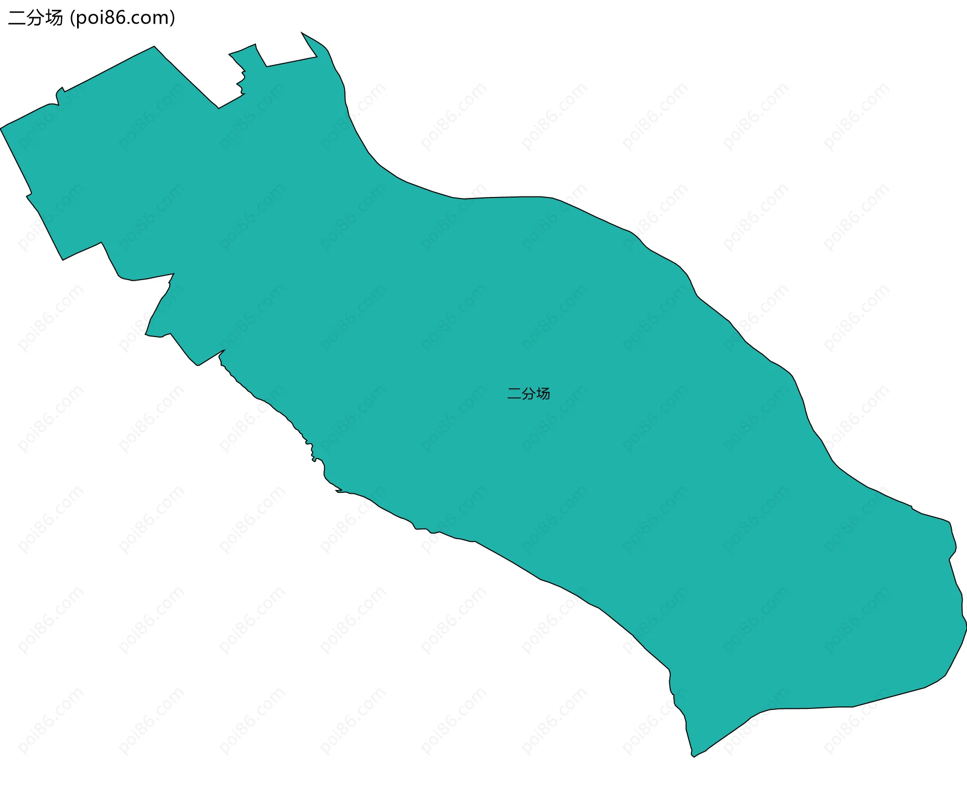 二分场边界地图