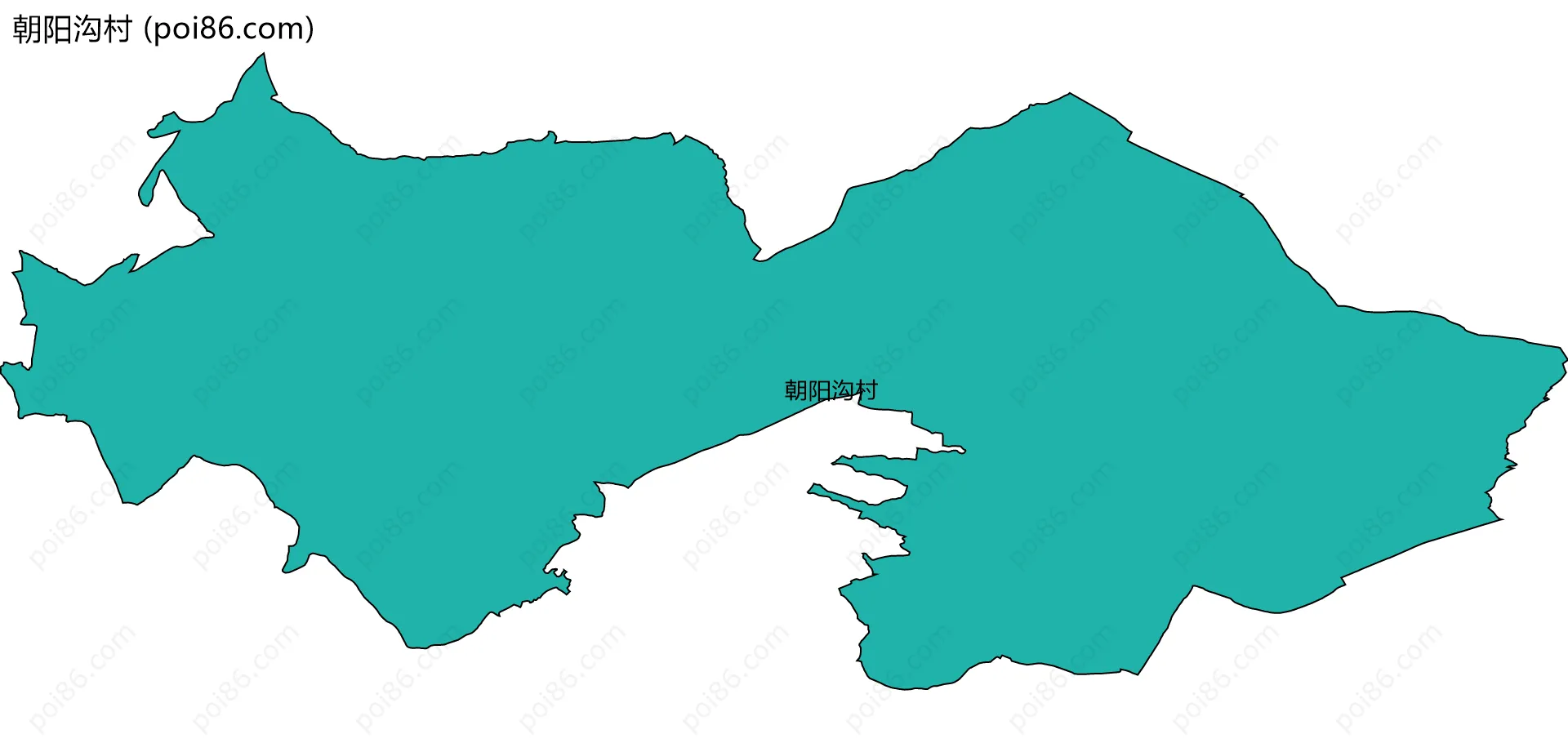 朝阳沟村边界地图