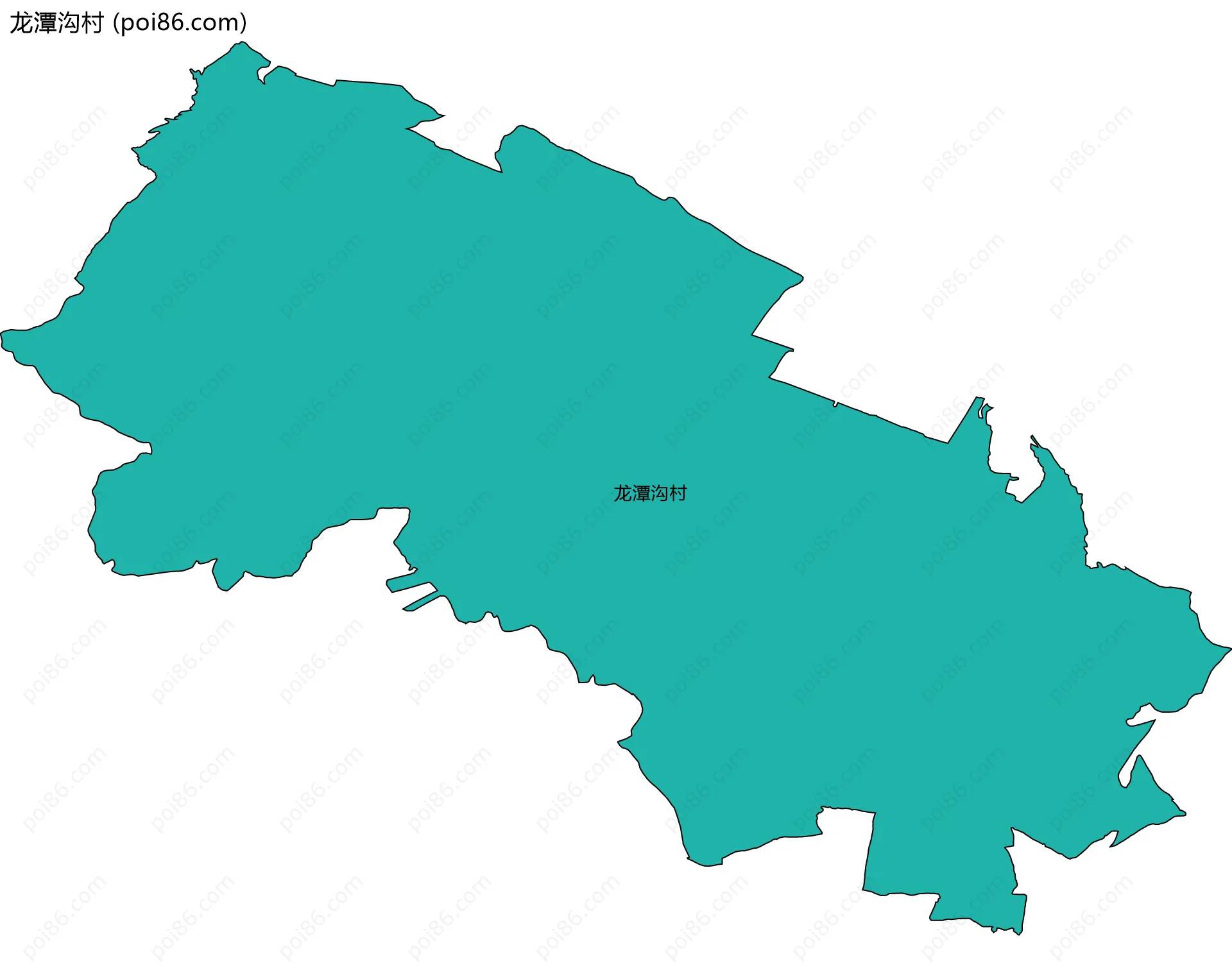 龙潭沟村边界地图