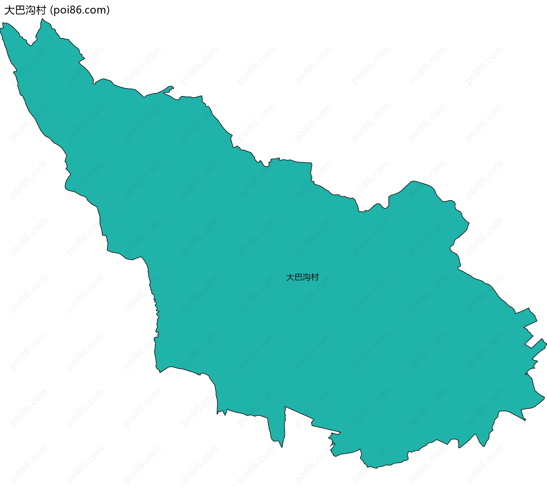 大巴沟村边界地图