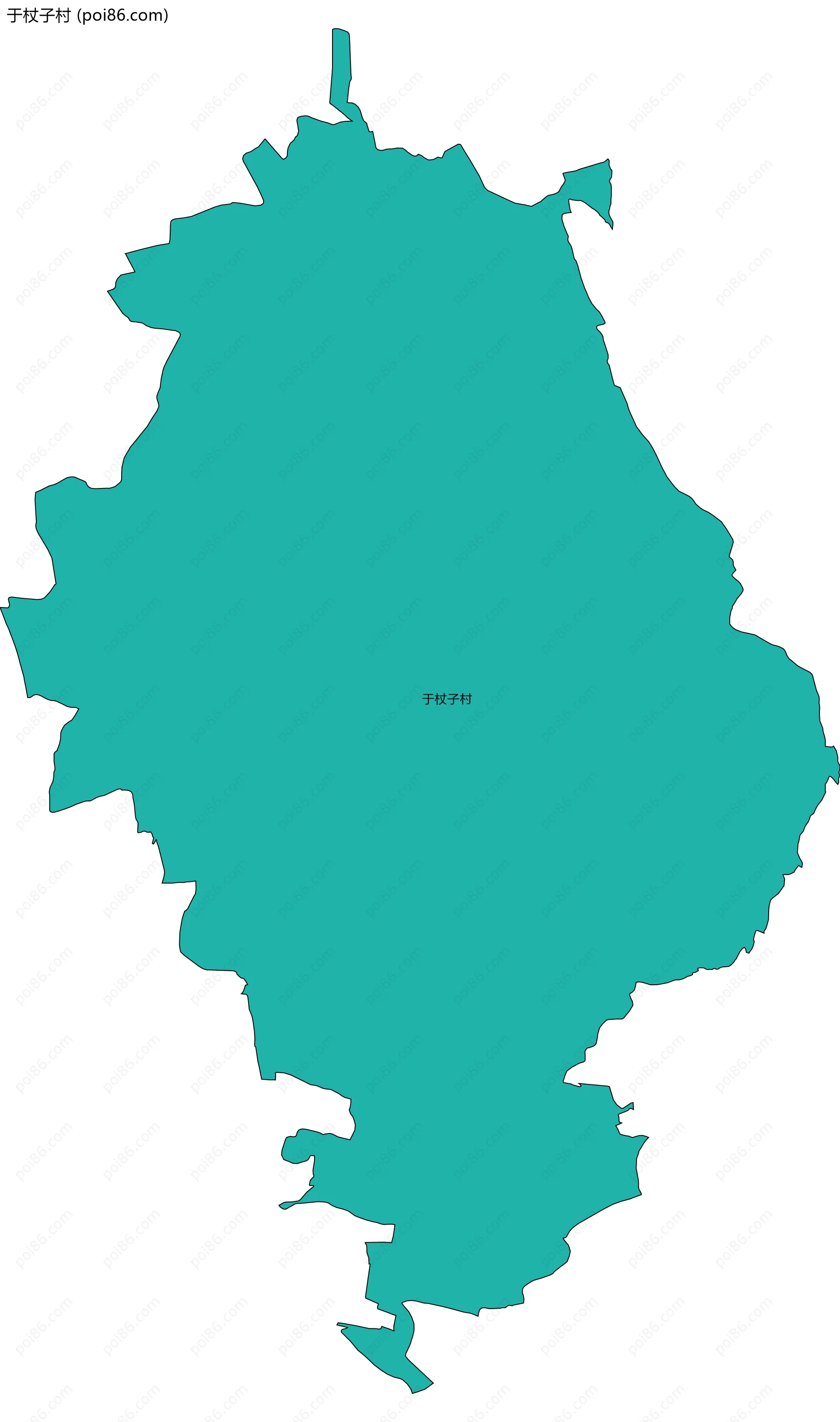 于杖子村边界地图