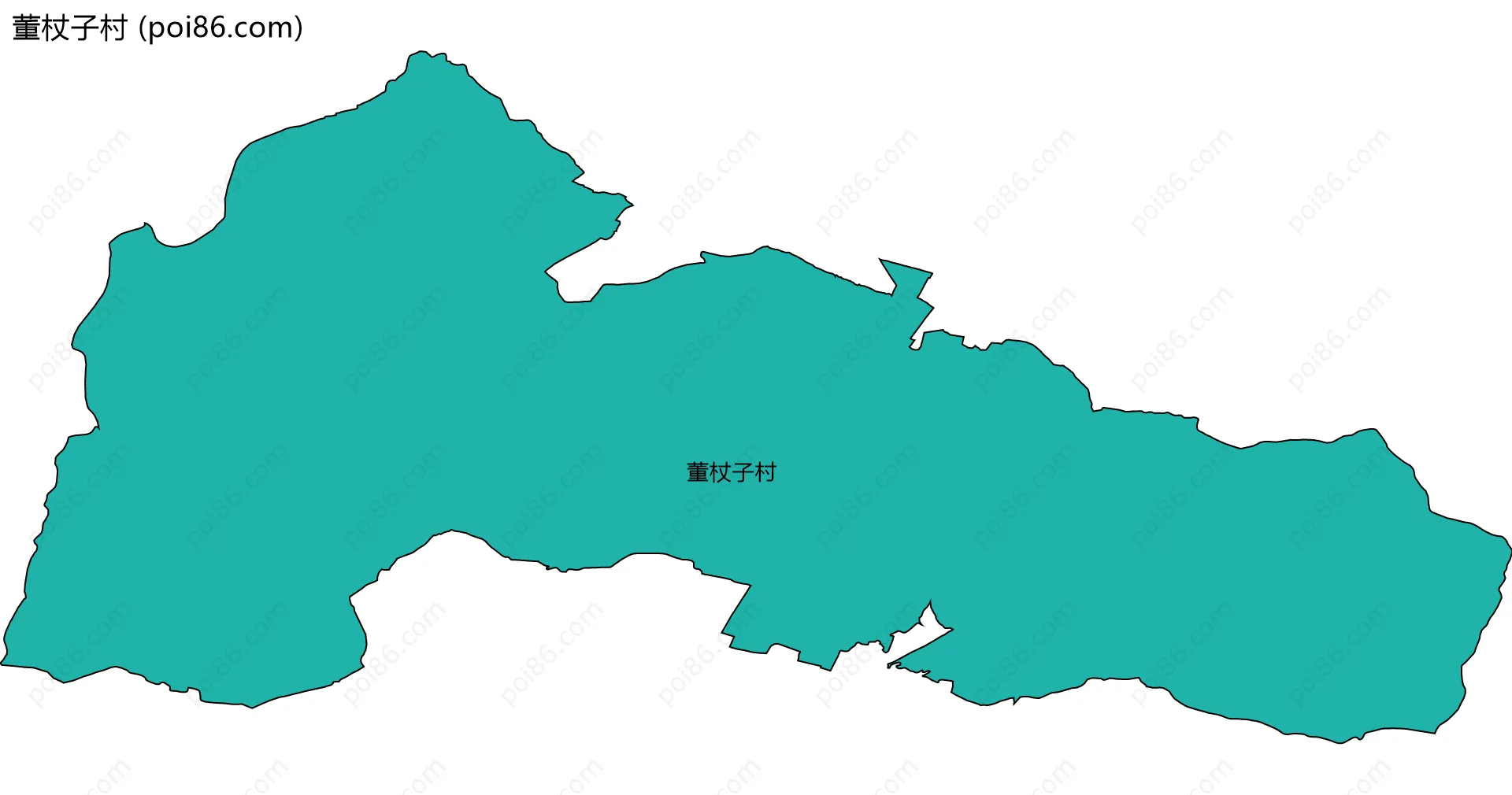 董杖子村边界地图