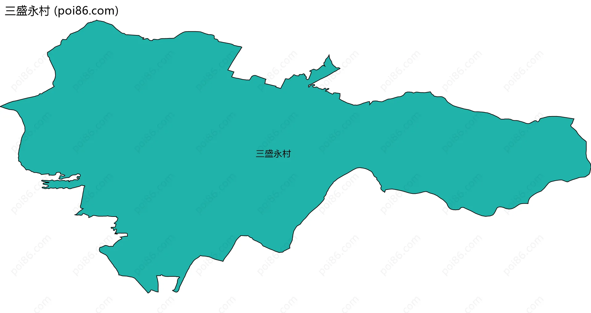 三盛永村边界地图