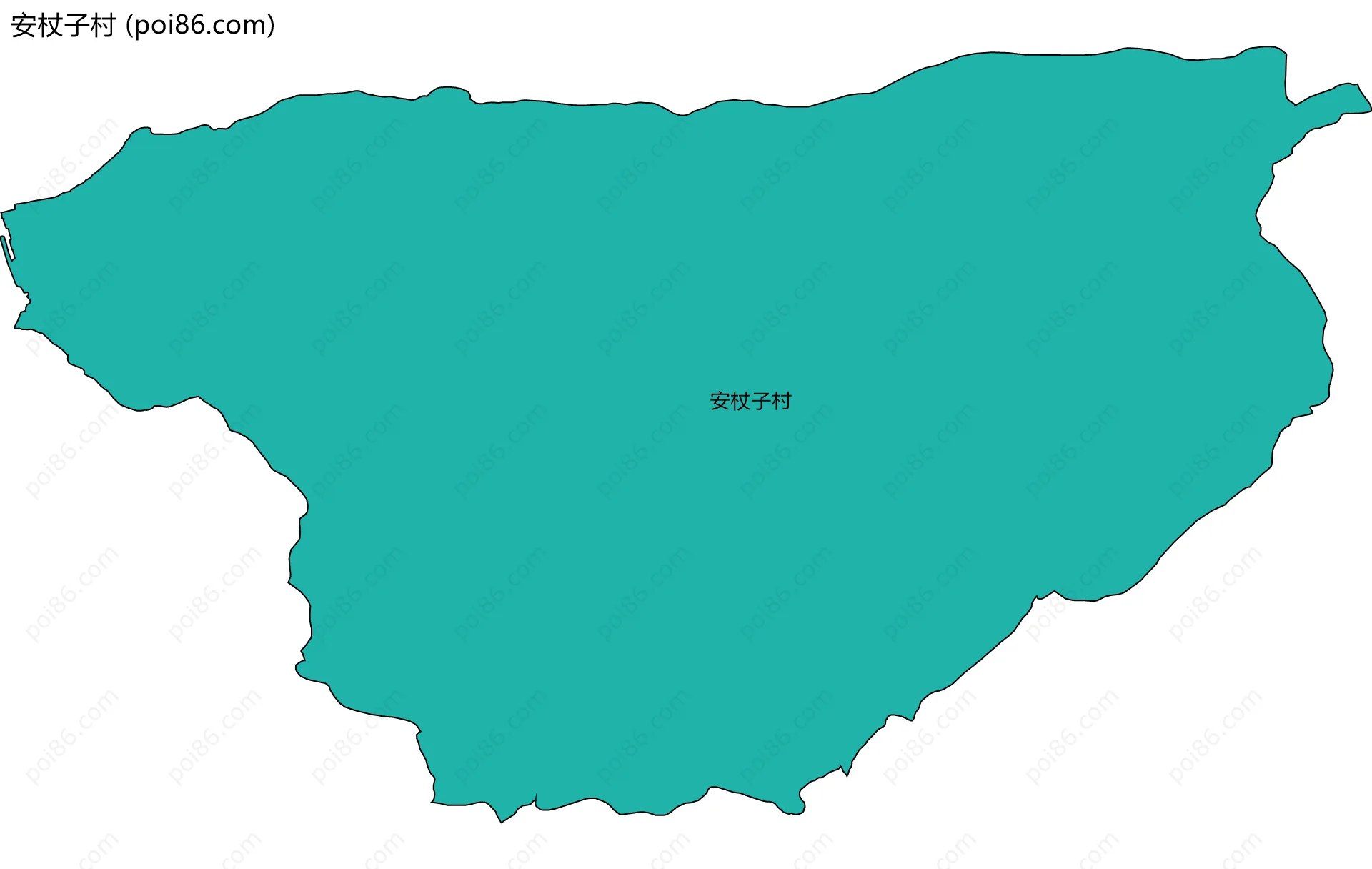 安杖子村边界地图