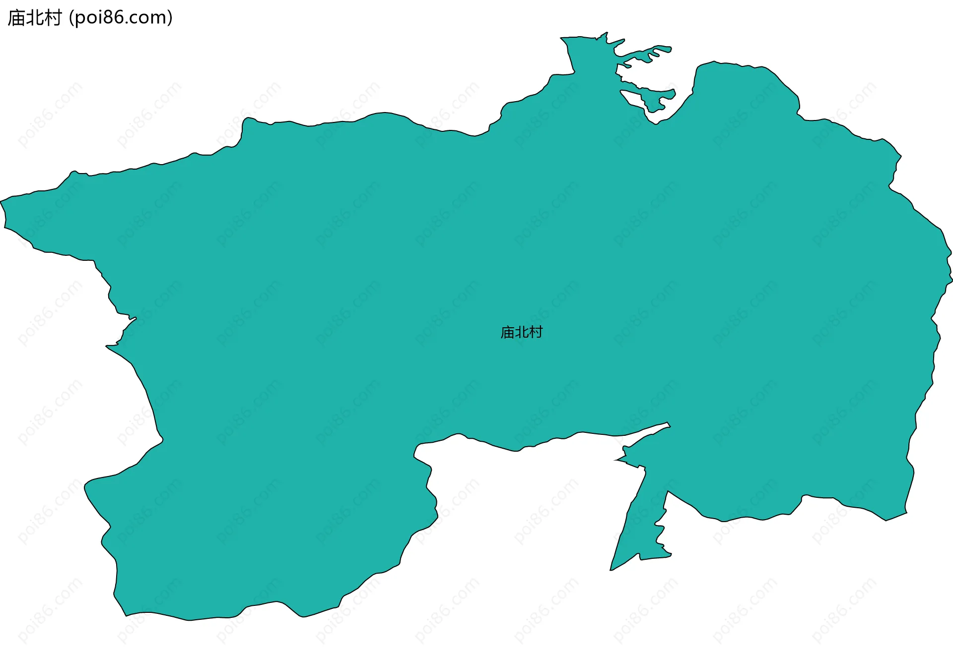 庙北村边界地图