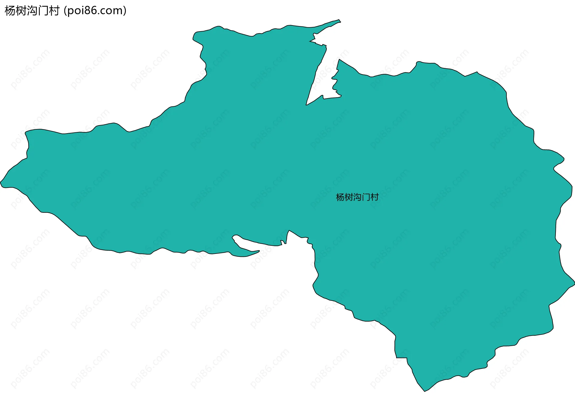 杨树沟门村边界地图