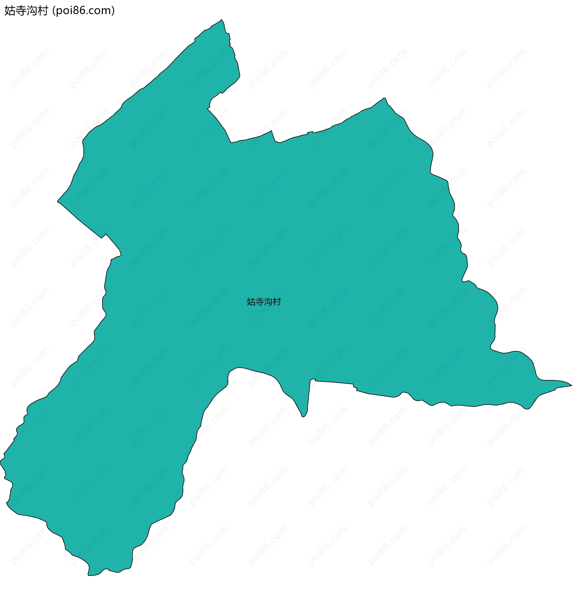 姑寺沟村边界地图