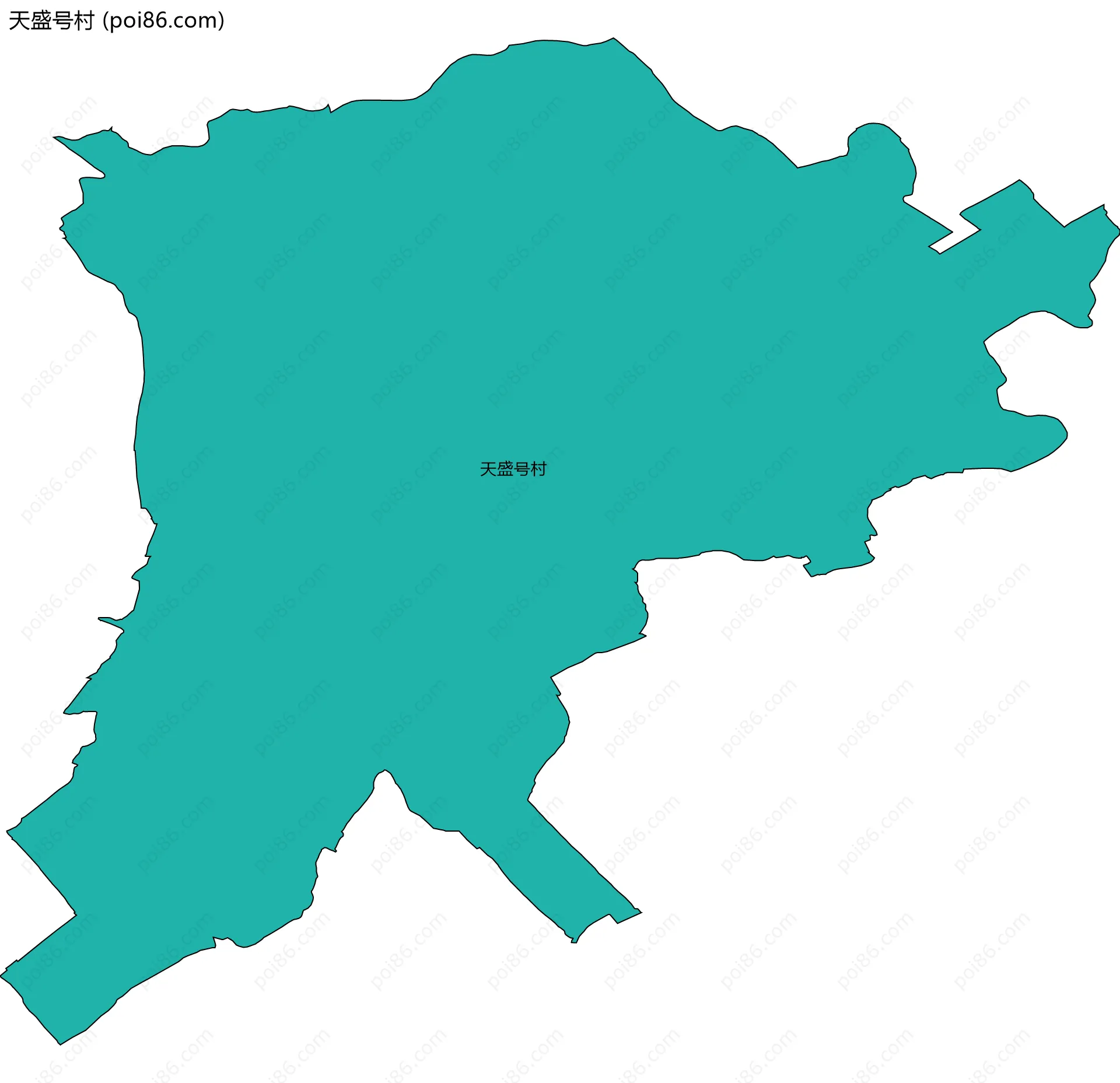 天盛号村边界地图